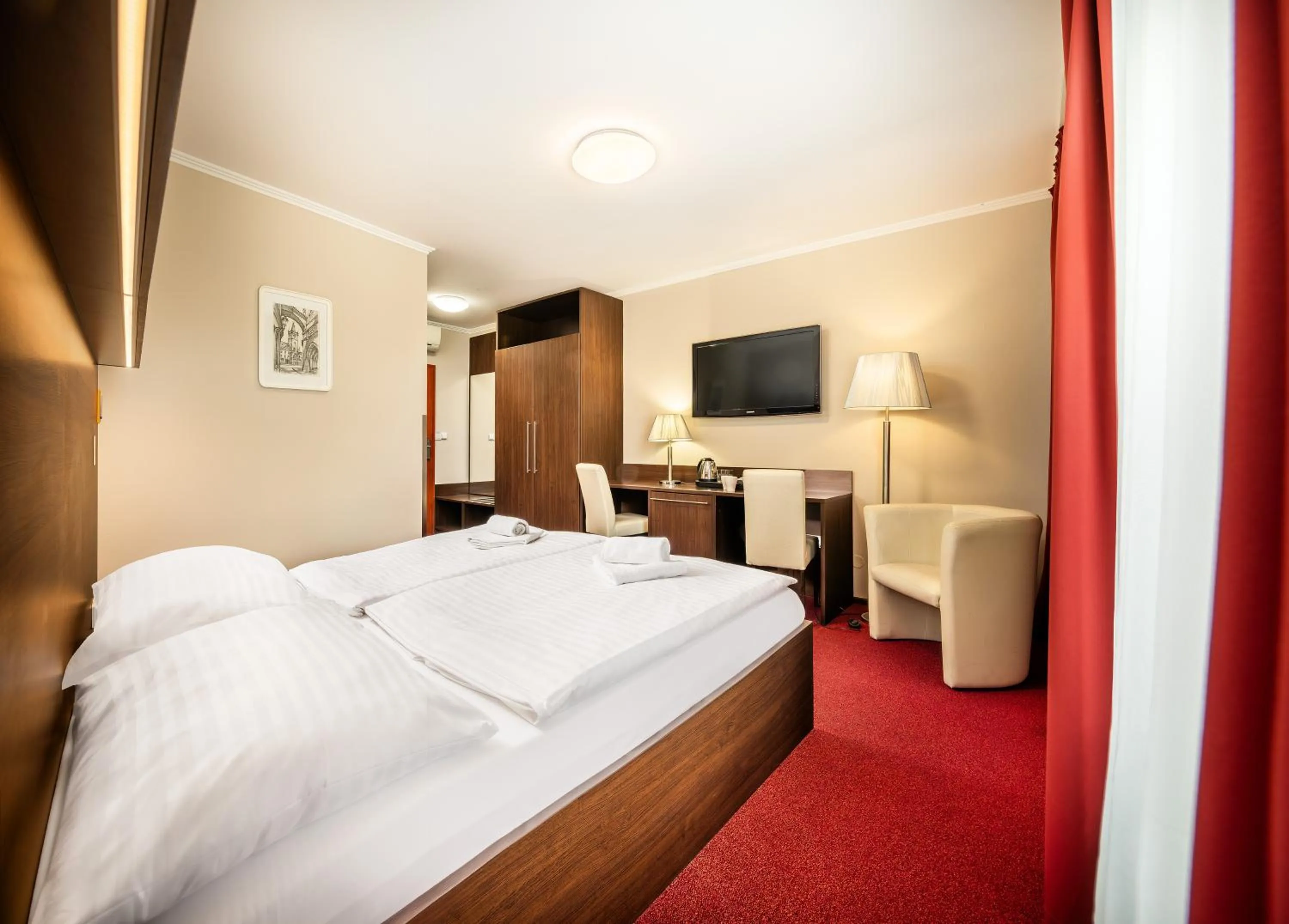 Bed in Martin Hotel Prague