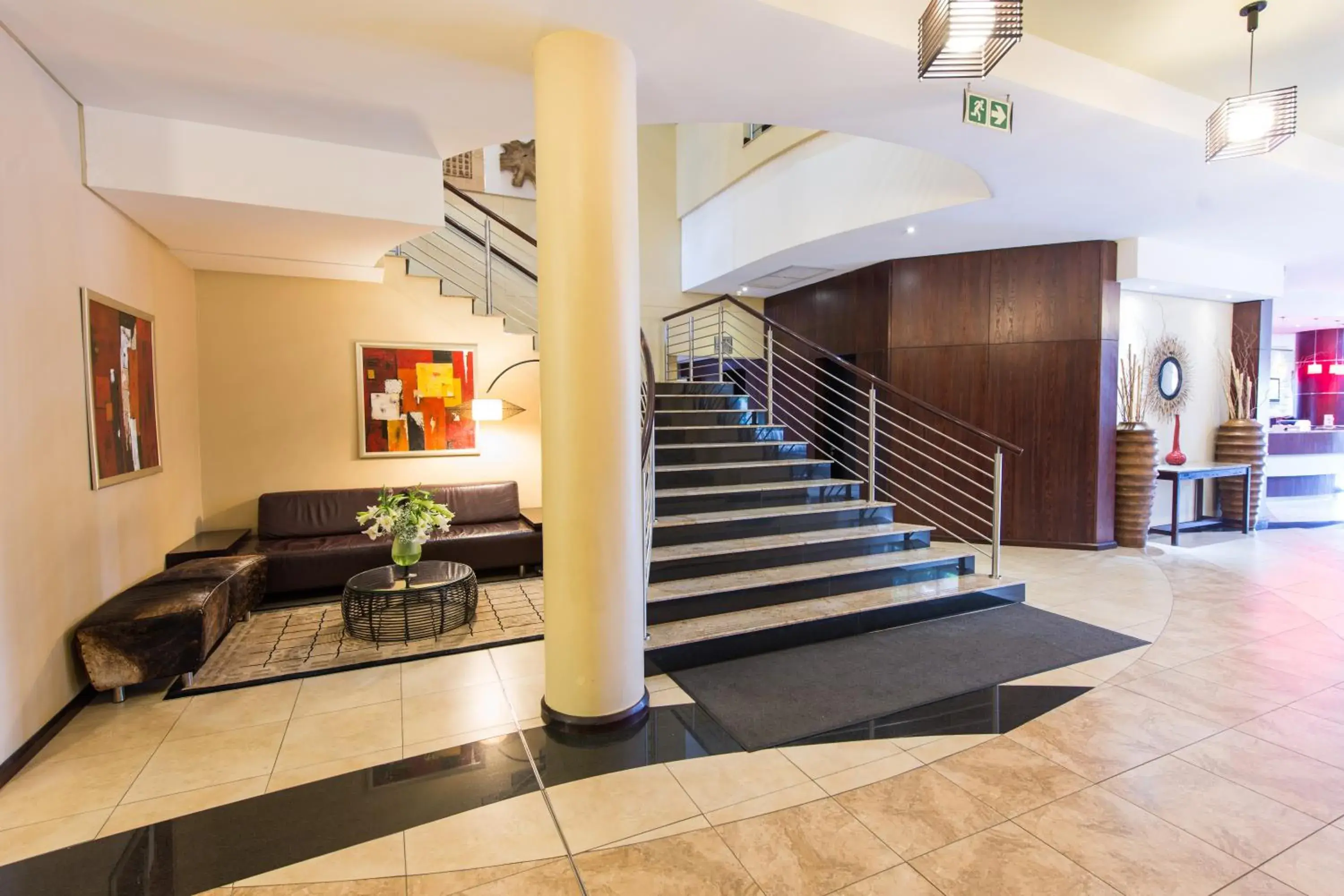 Lobby or reception in Premier Hotel O.R. Tambo Lobby or reception in Premier Hotel O.R. Tambo