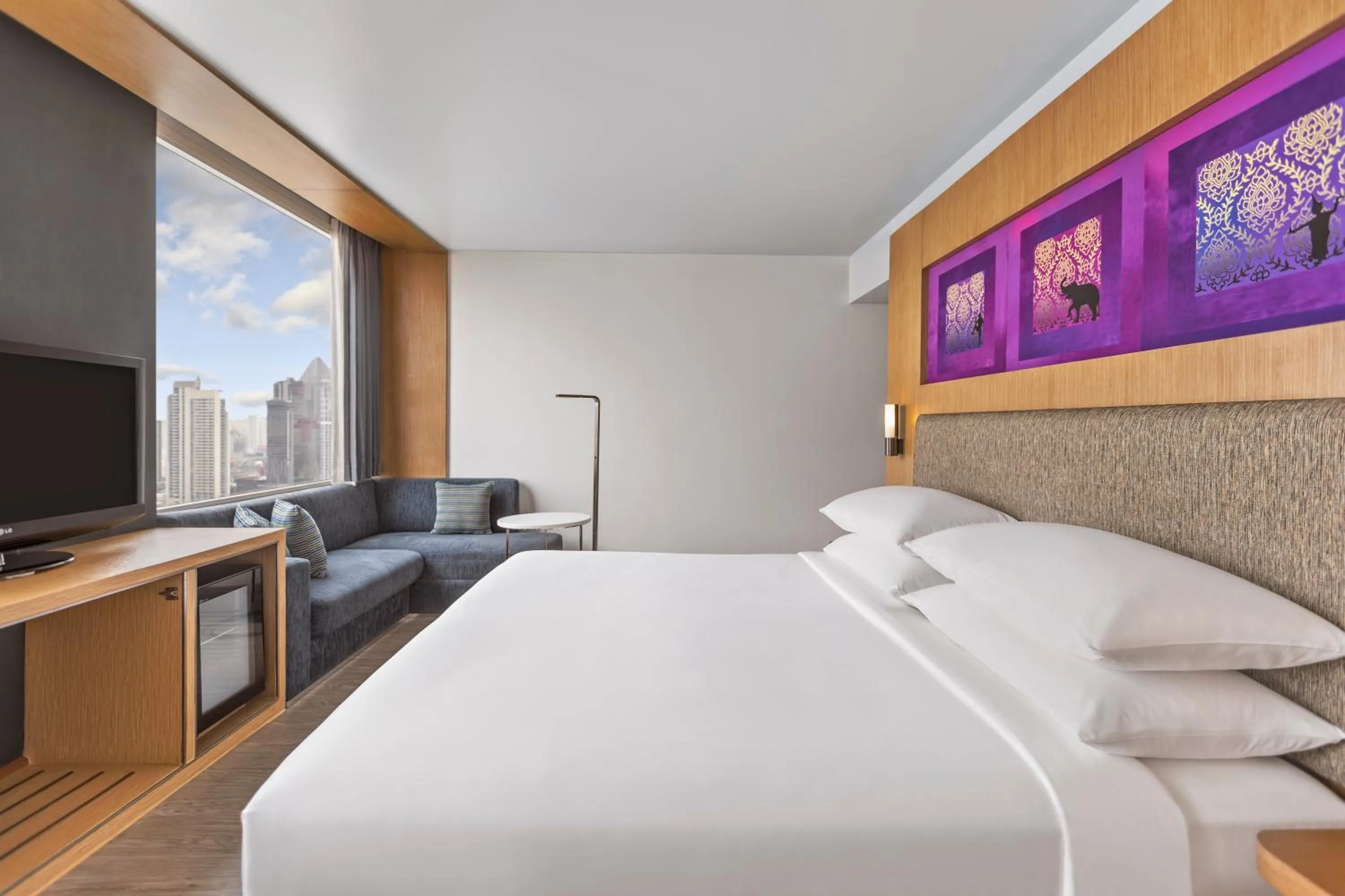 Bedroom, Bed in Aloft Bangkok - Sukhumvit 11