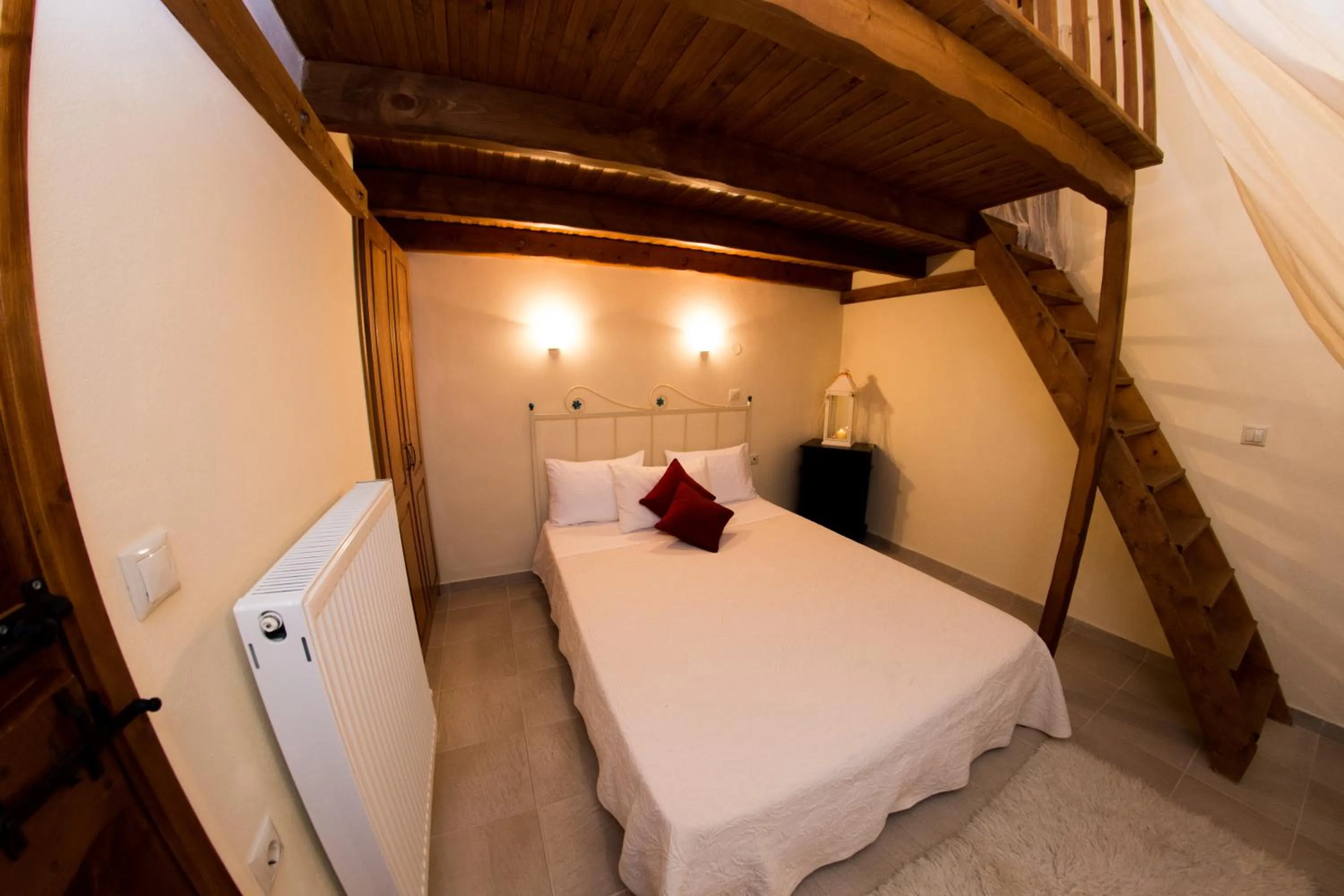 Bed in Corfu Sokraki Villas