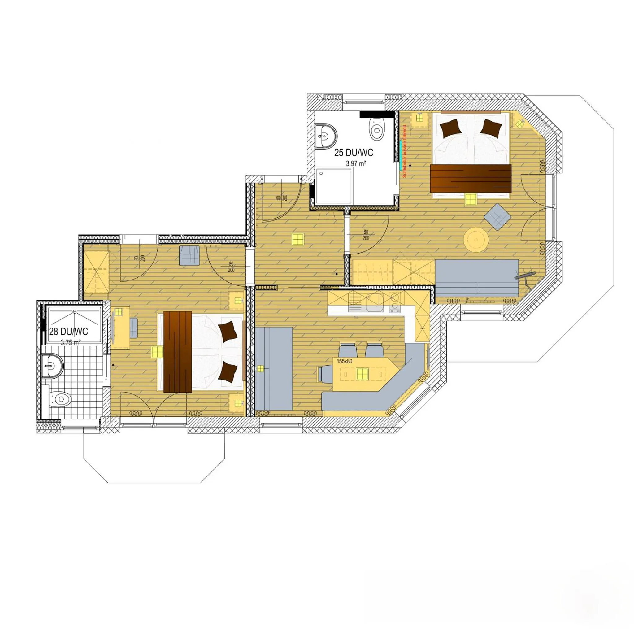 Floor plan in Alpenresort Thanner
