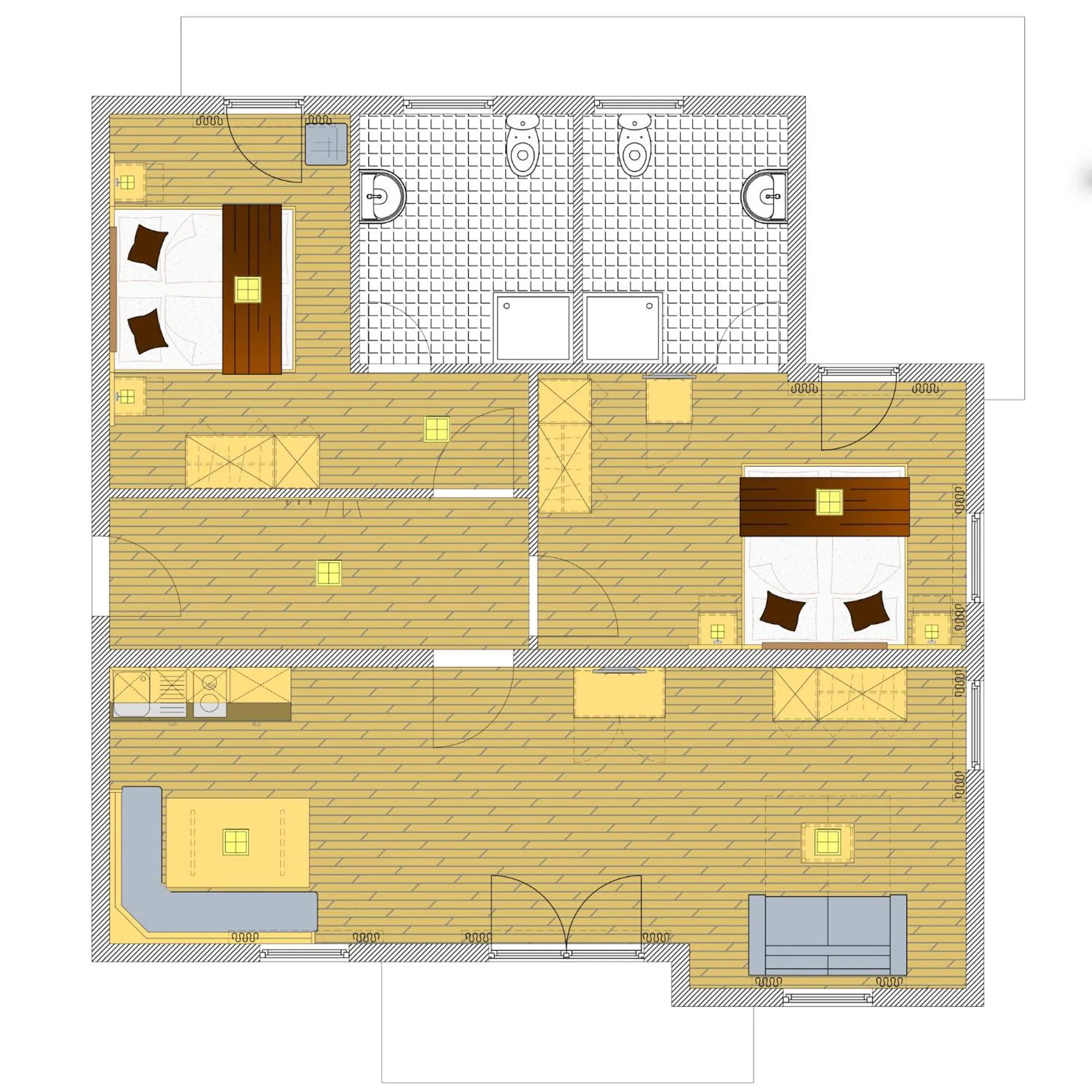 Floor plan in Alpenresort Thanner
