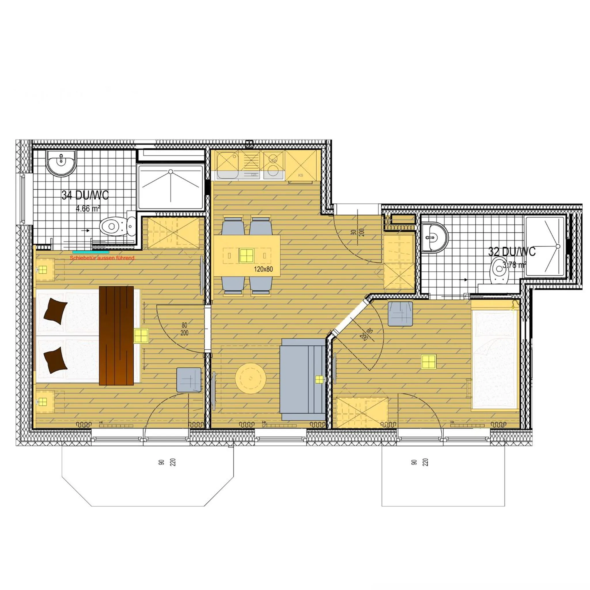 Floor plan in Alpenresort Thanner