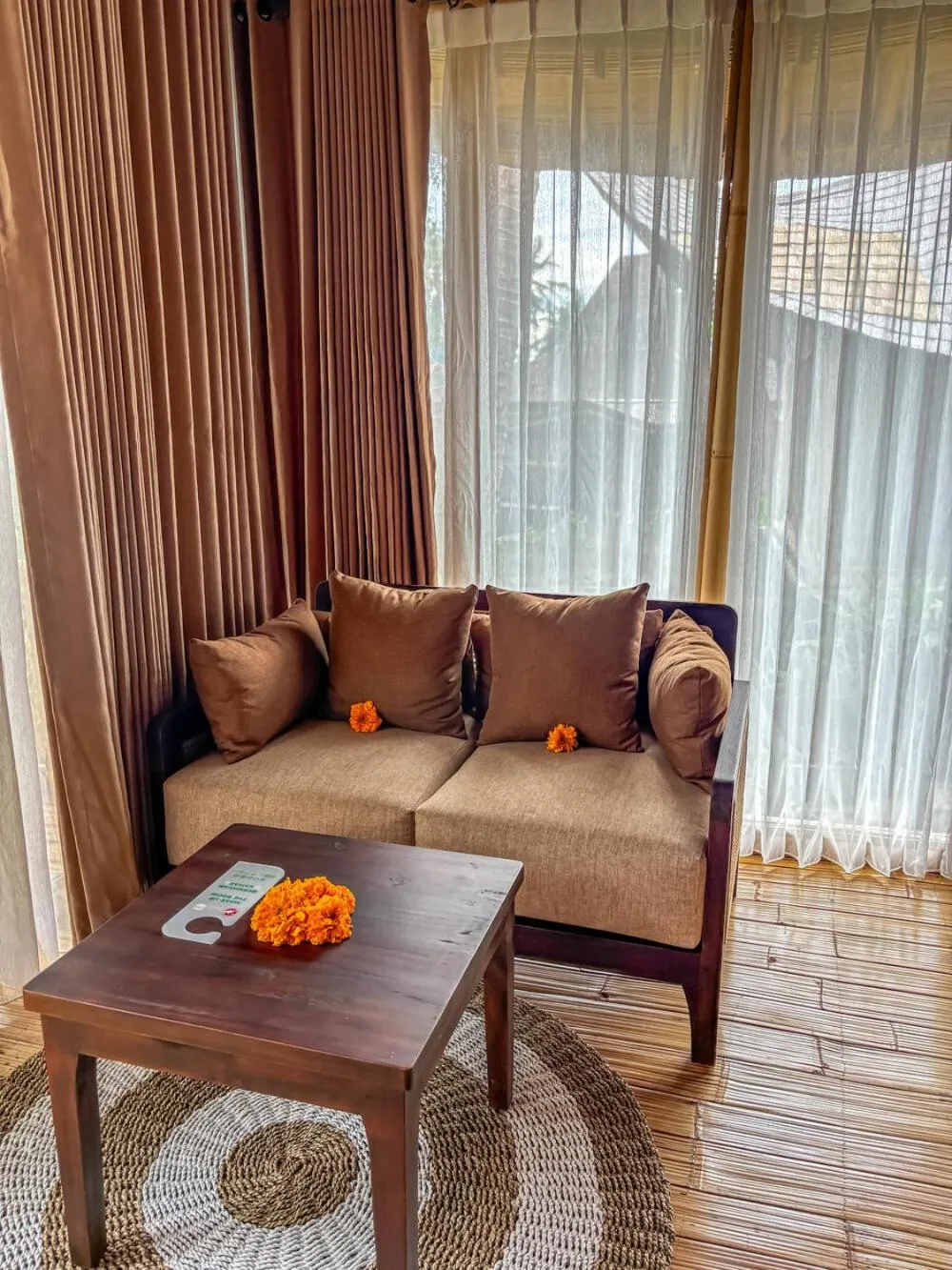 Seating area in Wadari Retreat Villa Ubud