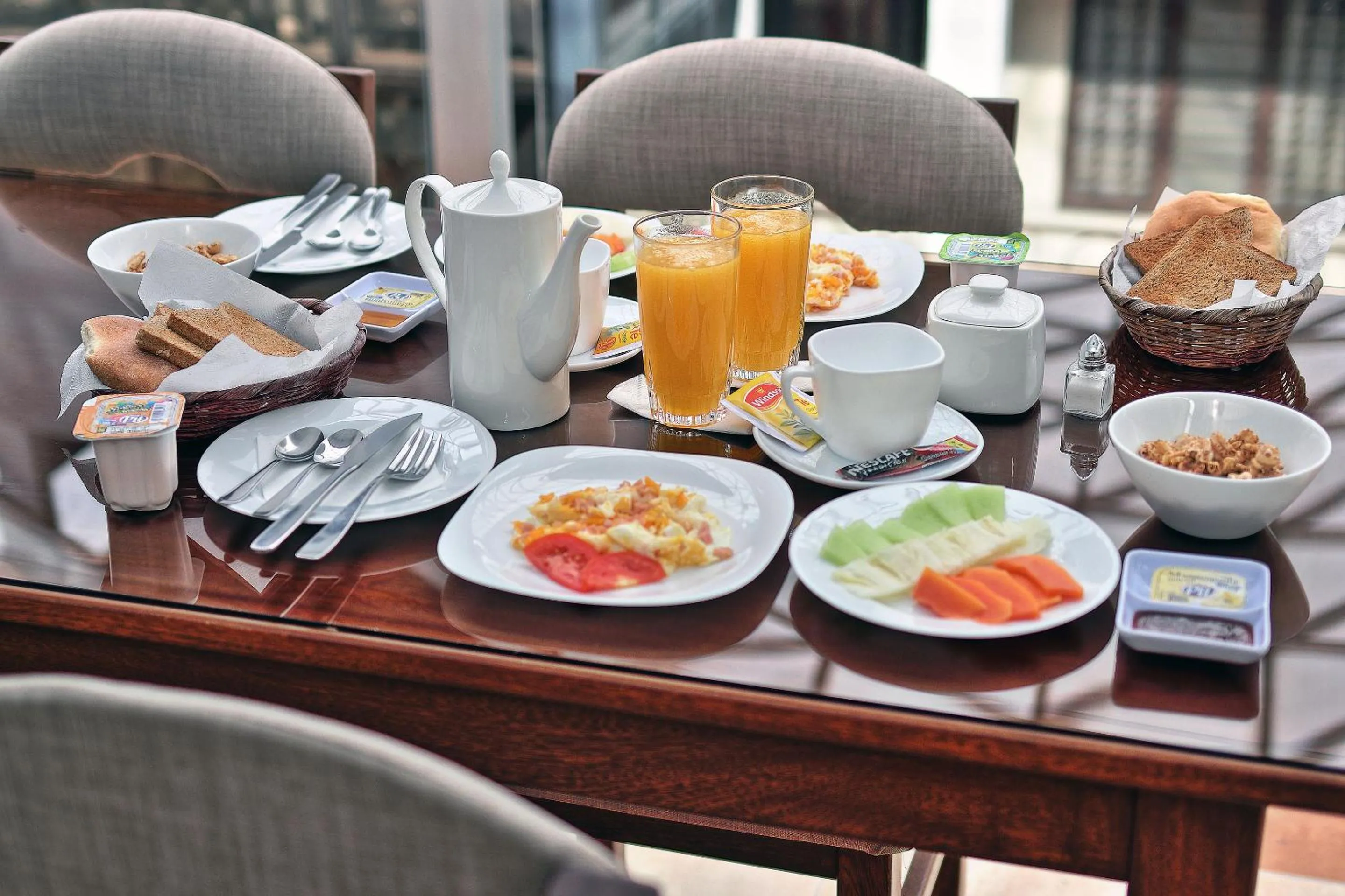 Breakfast in Hostal Patrimonio - Potosi