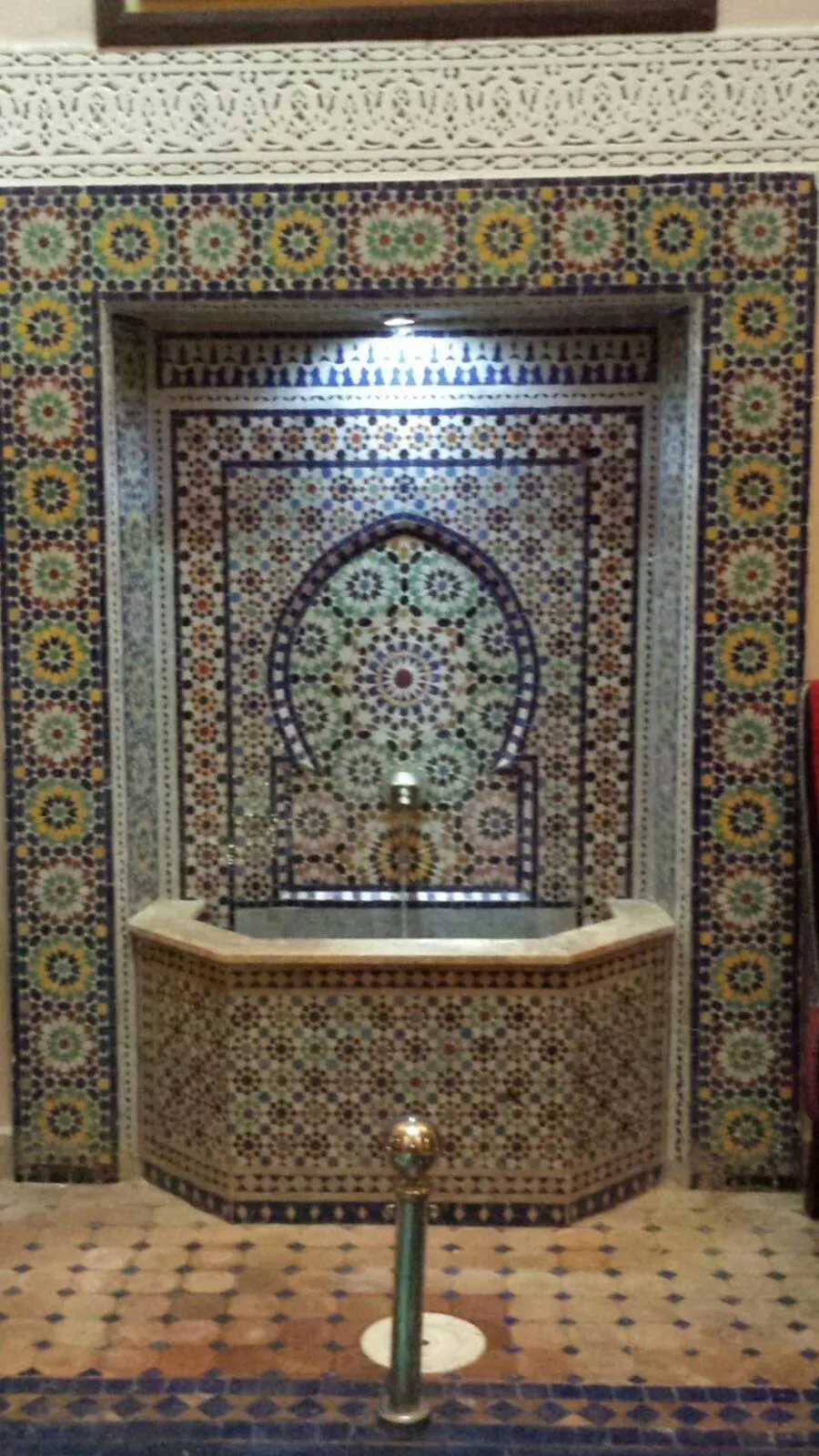 Decorative detail in Riad La Porte du Bouregreg