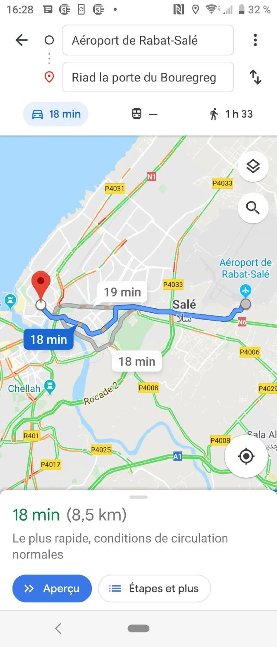 Bird's eye view in Riad La Porte du Bouregreg