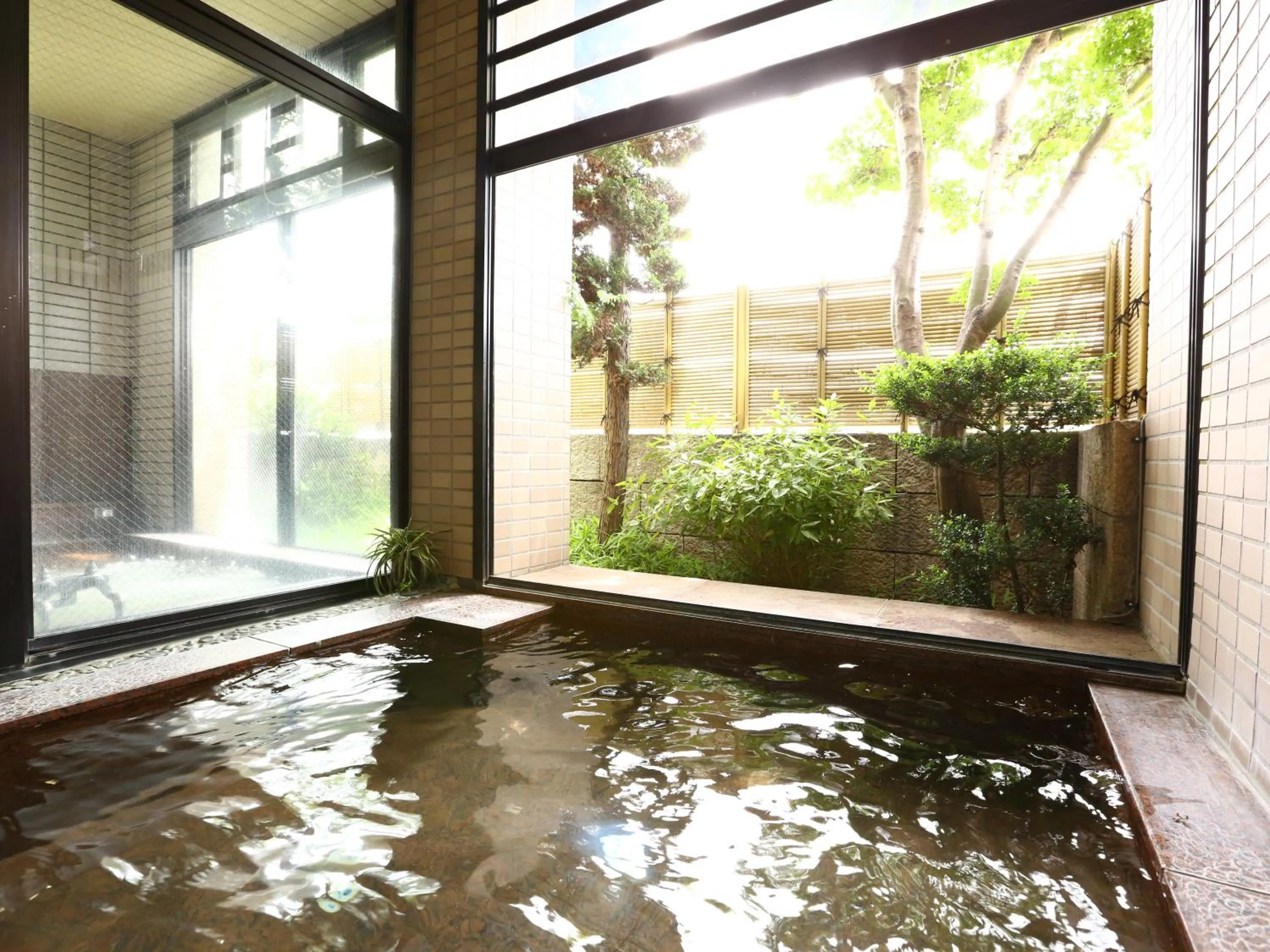 Open Air Bath in Chino Sky View Hotel