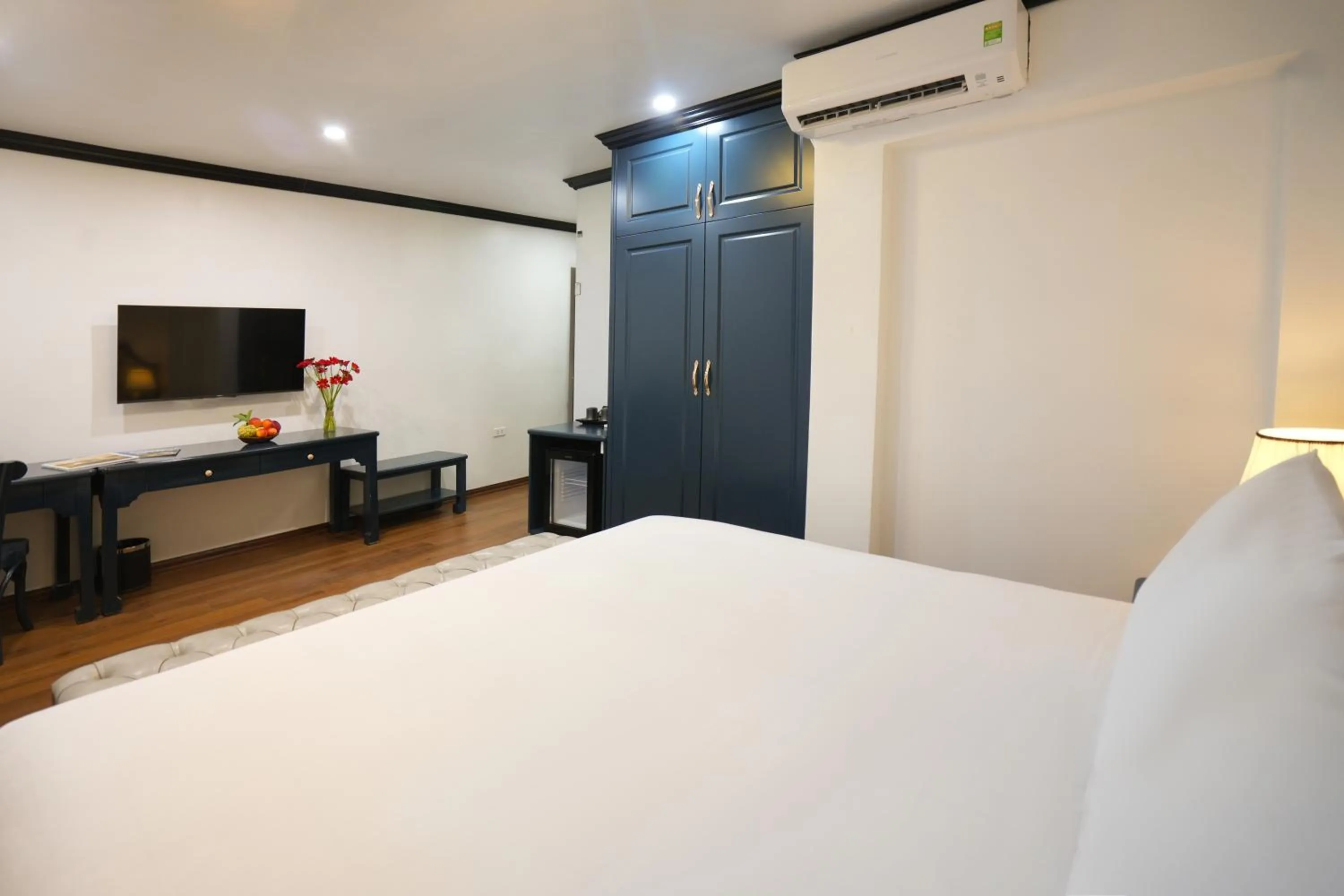 Bed in Hotel Du Palace