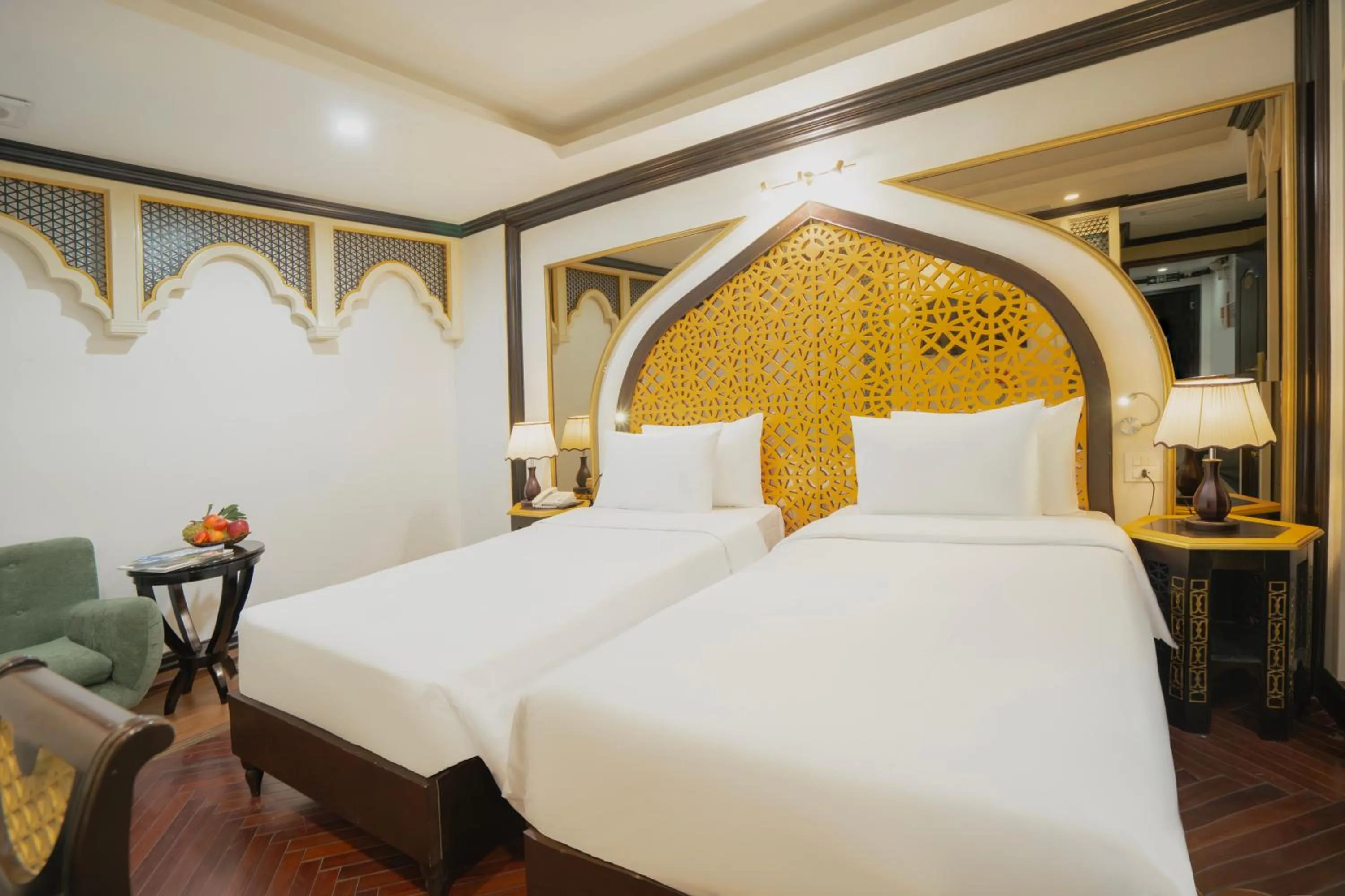 Bed in Hotel Du Palace