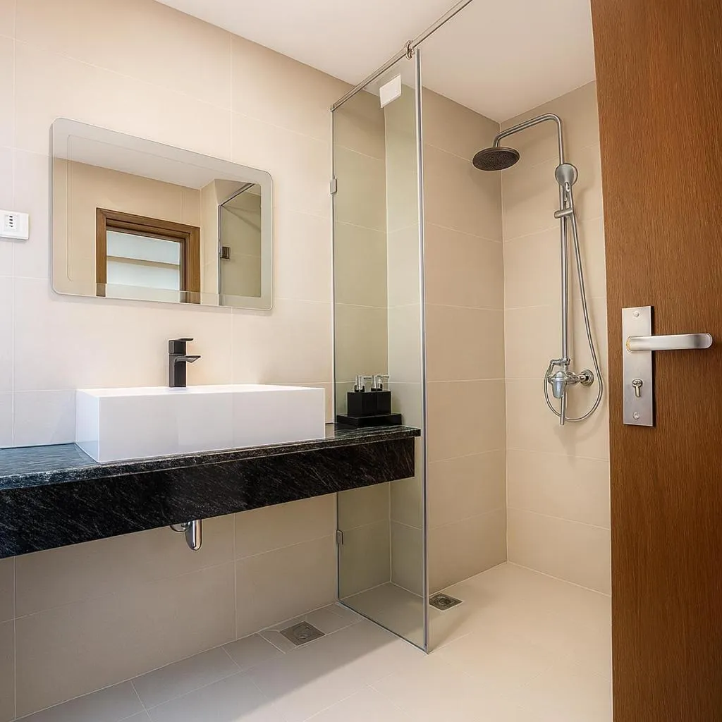 Toilet in Du Palace Hotel & Travel