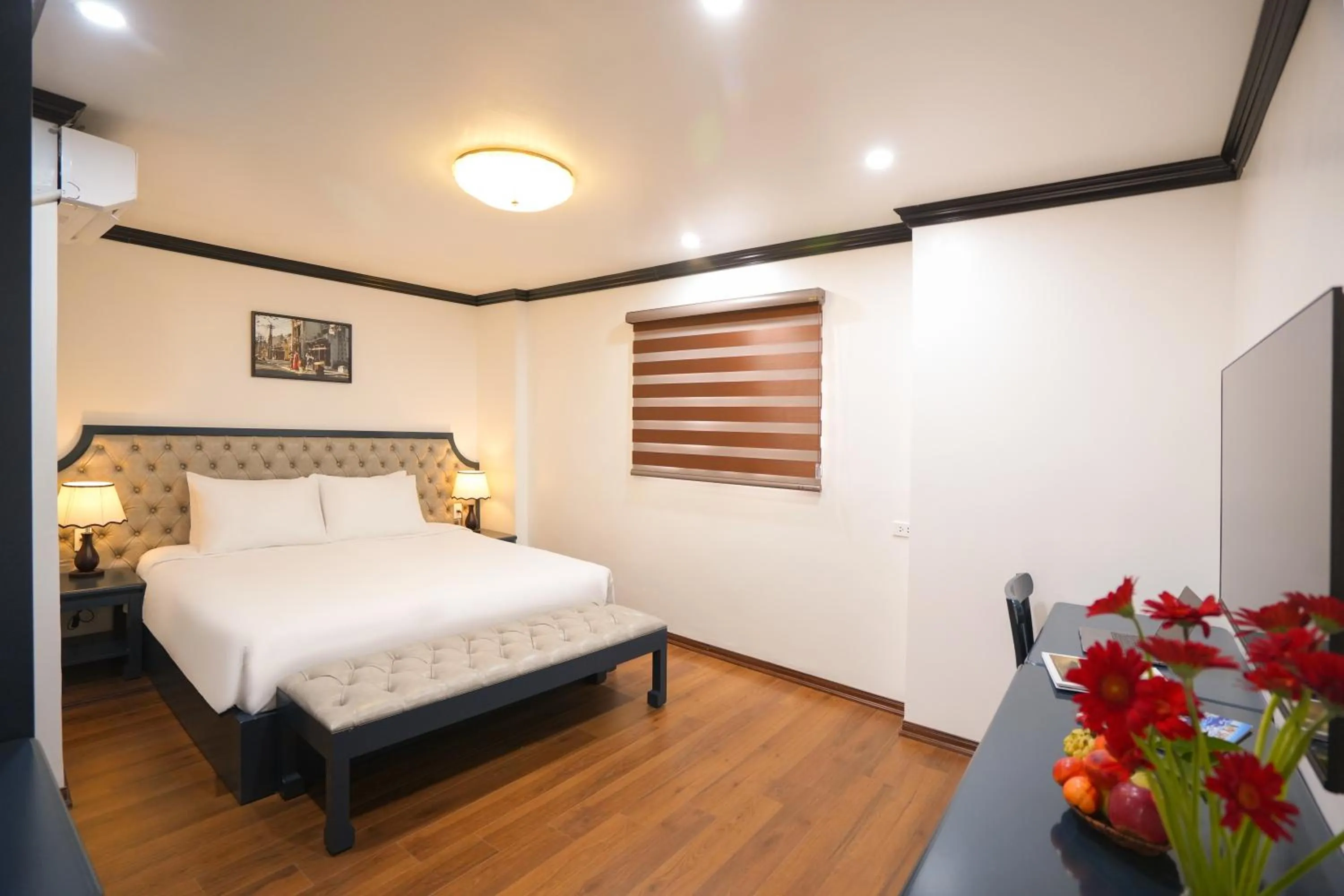 Bed in Hotel Du Palace