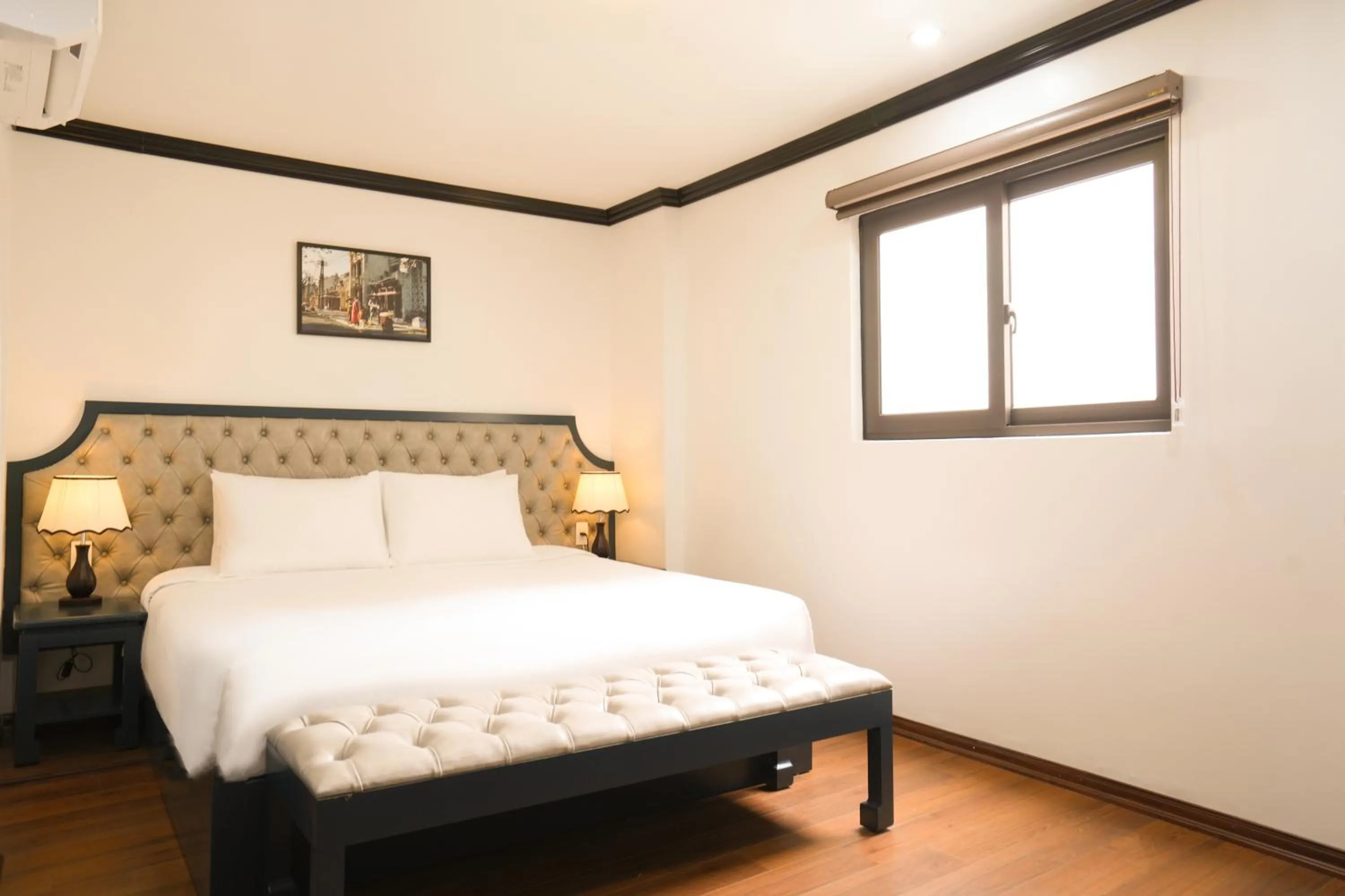 Bed in Hotel Du Palace