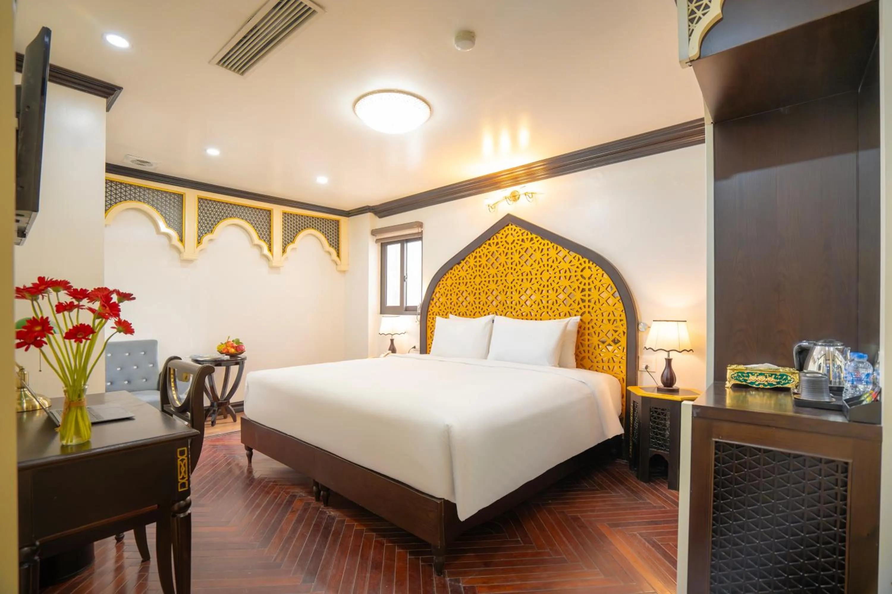 Bed in Hotel Du Palace