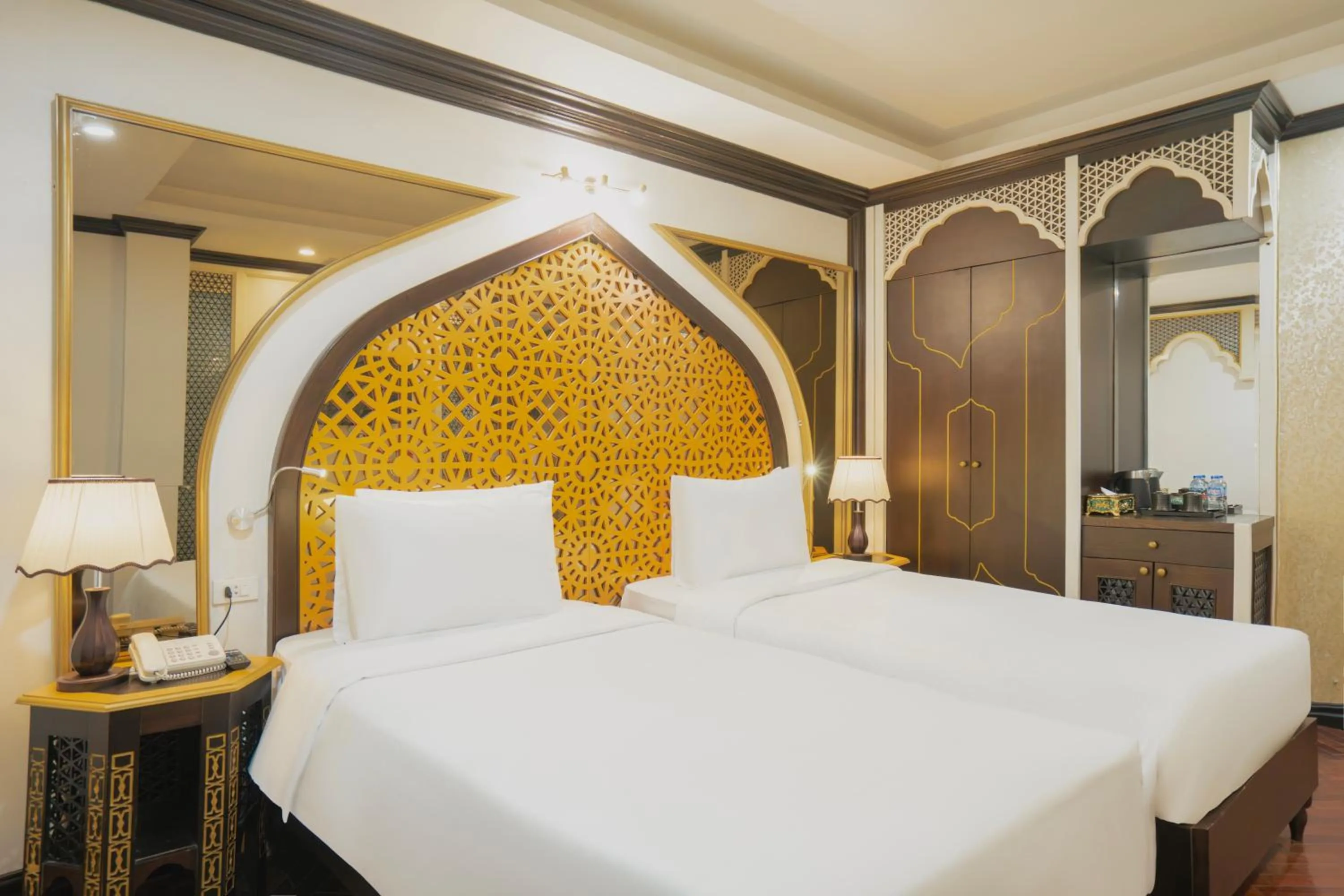 Bed in Hotel Du Palace