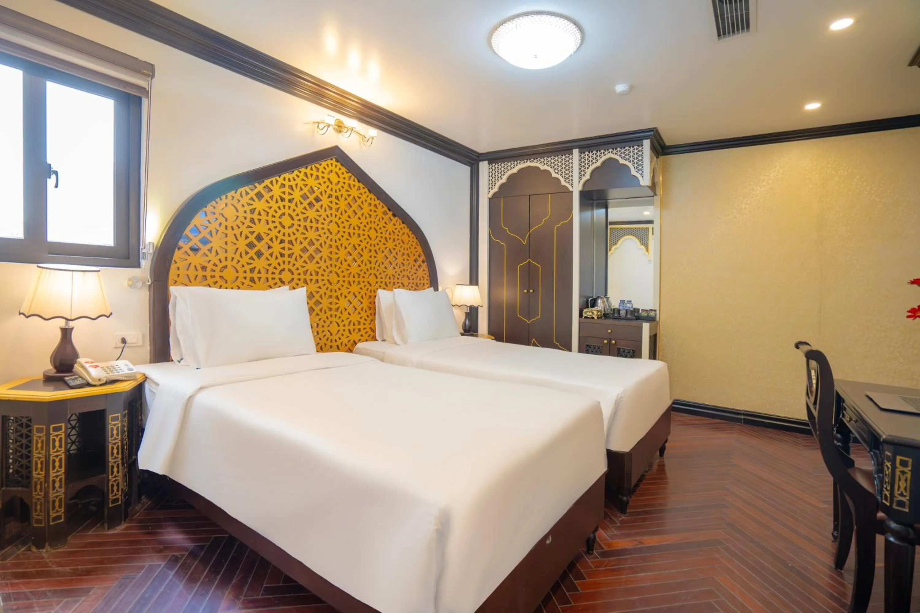 Bed in Hotel Du Palace