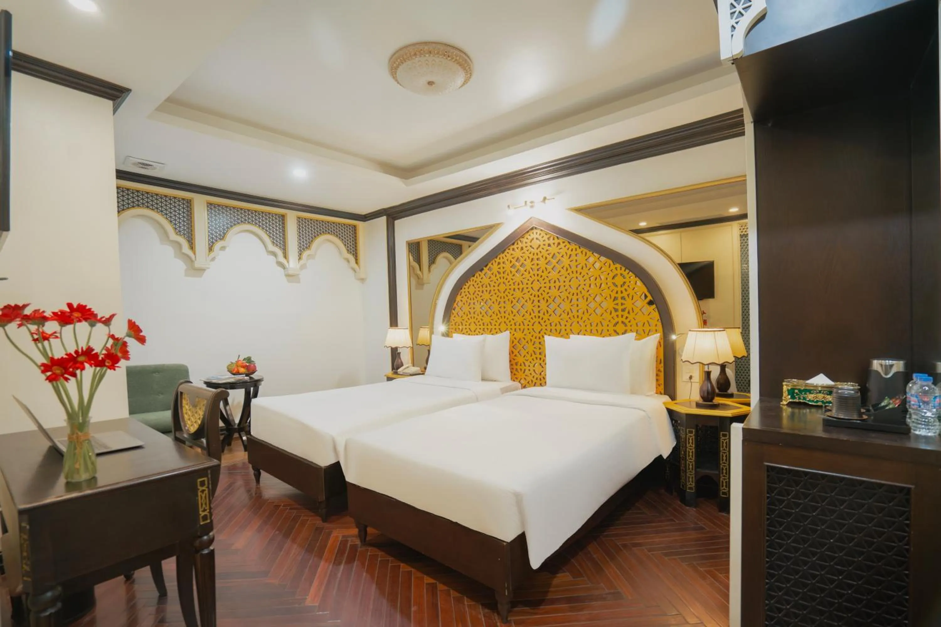 Bed in Hotel Du Palace