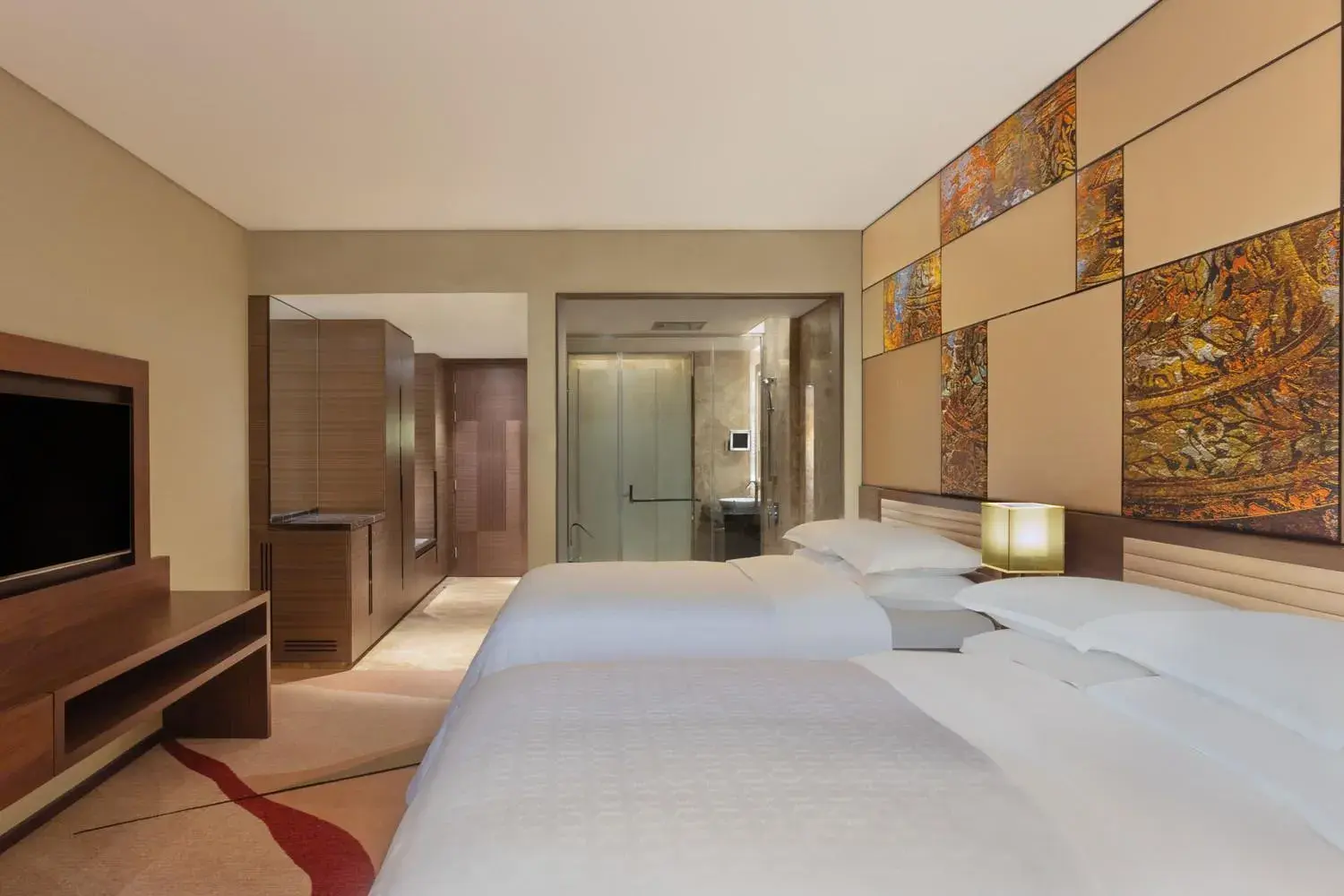 Twin Bed with Pool view in Sheraton Grand Bengaluru Whitefield Hotel & Convention Center Twin Bed with Pool view in Sheraton Grand Bengaluru Whitefield Hotel & Convention Center