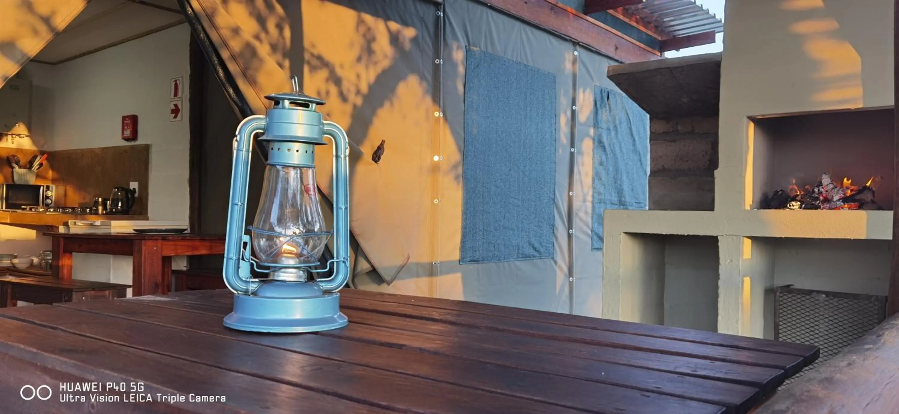 BBQ facilities in Kingfisher Bush Lodge
