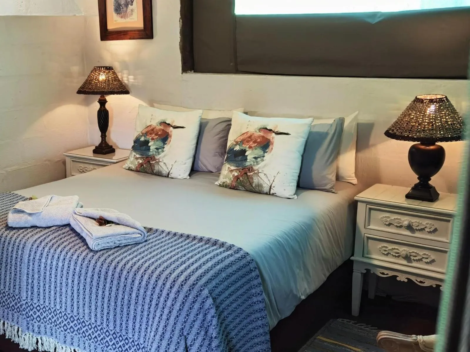 Bedroom, Bed in Kingfisher Bush Lodge