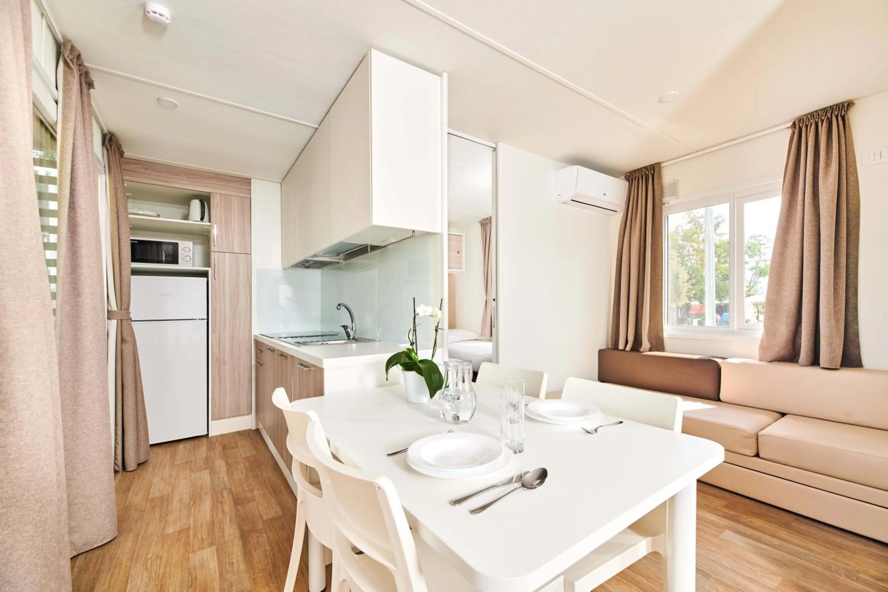 Kitchen or kitchenette in Camping Stella Maris Mobile Homes