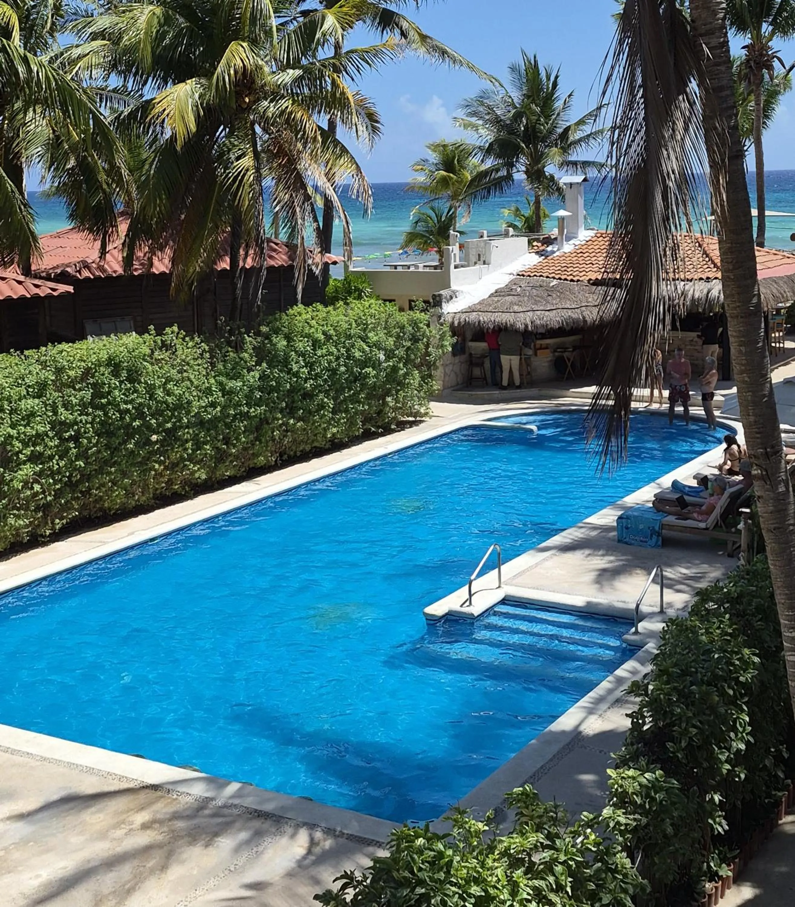 Pool view in Petit Lafitte Beach Front Hotel & Bungalows