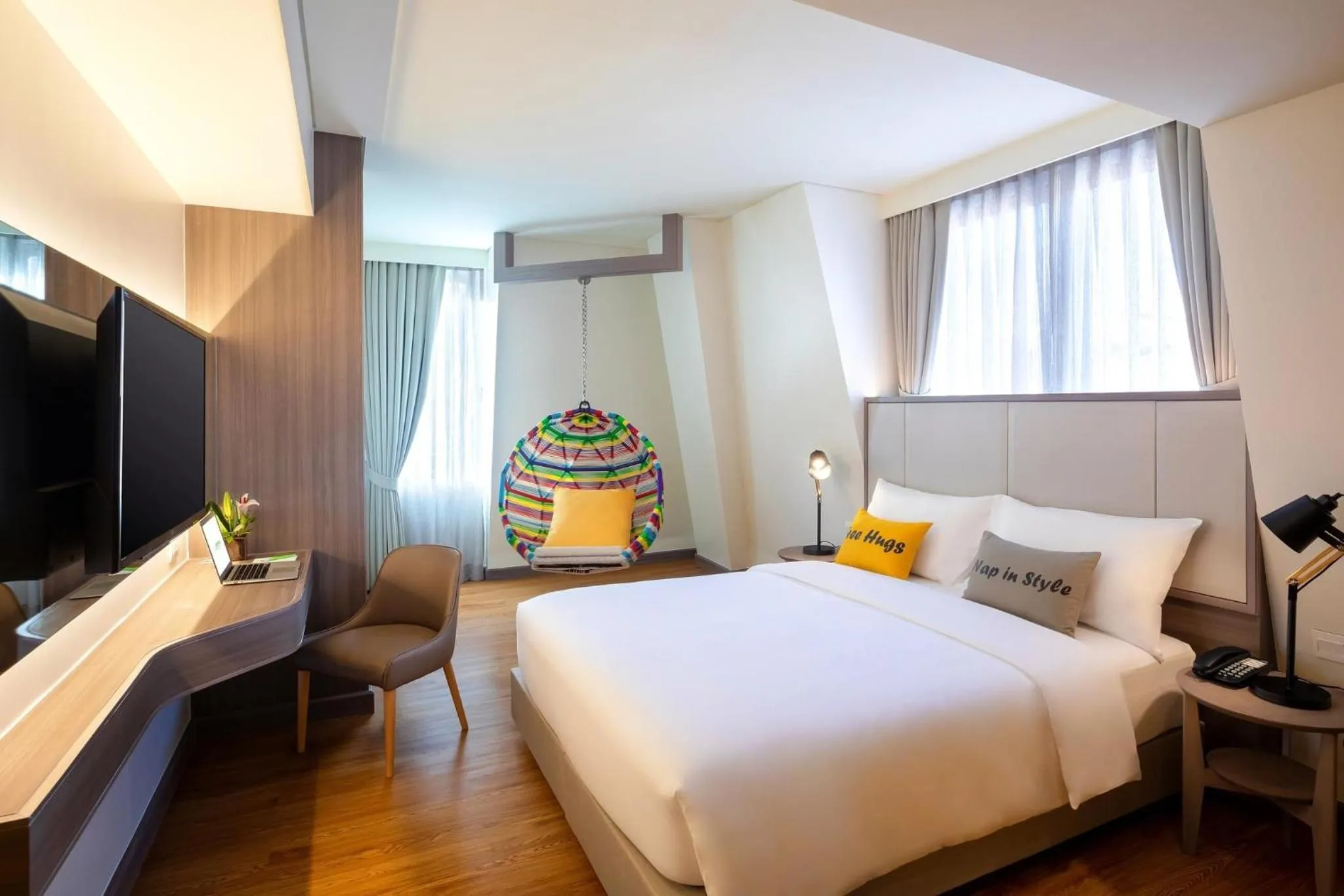 Bedroom, Bed in ibis Styles Siem Reap