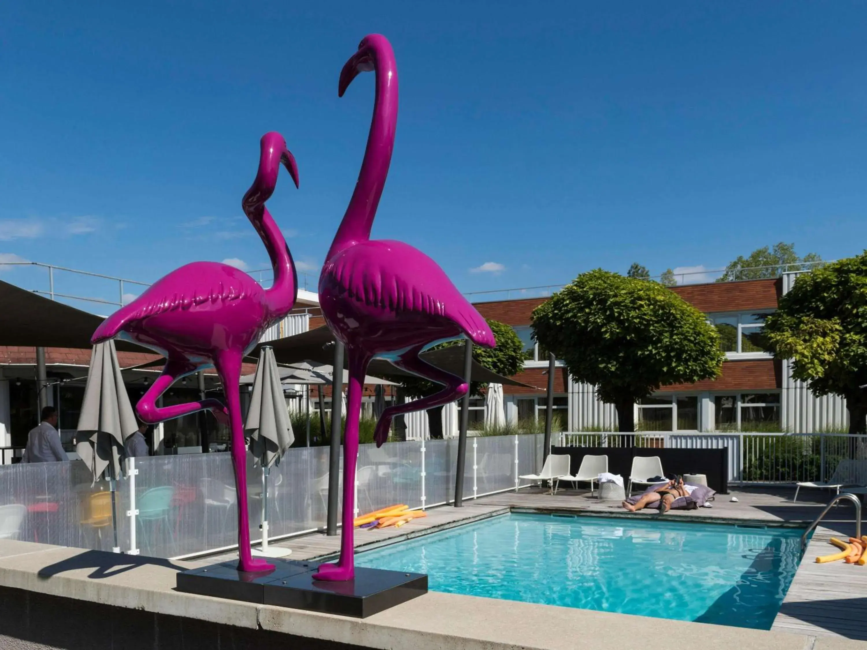 Pool view in ibis Styles Lyon Bron Eurexpo Pool view in ibis Styles Lyon Bron Eurexpo