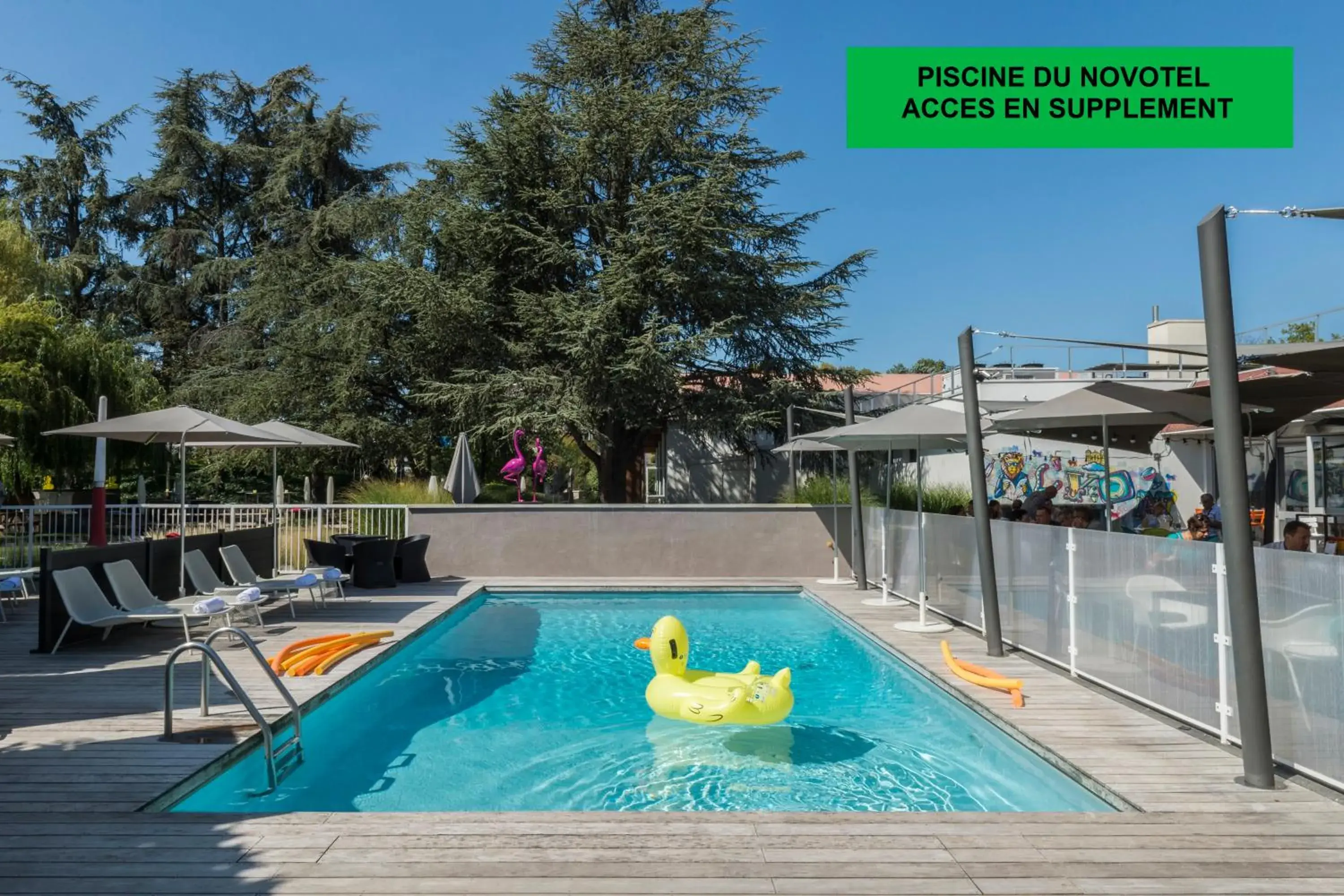 Pool view in ibis Styles Lyon Bron Eurexpo Pool view in ibis Styles Lyon Bron Eurexpo