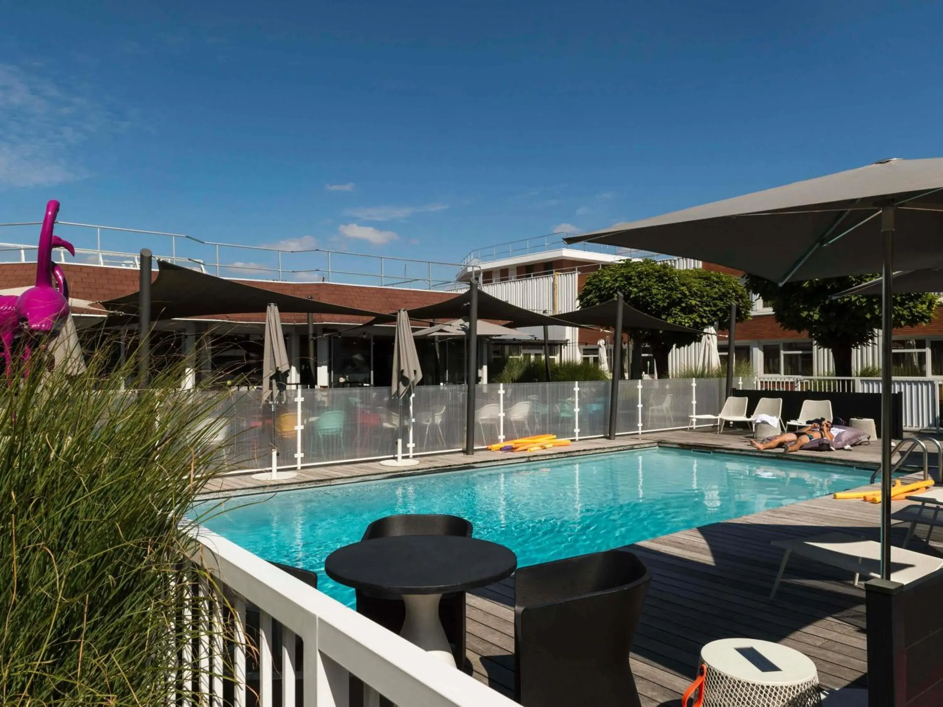 Pool view in ibis Styles Lyon Bron Eurexpo Pool view in ibis Styles Lyon Bron Eurexpo