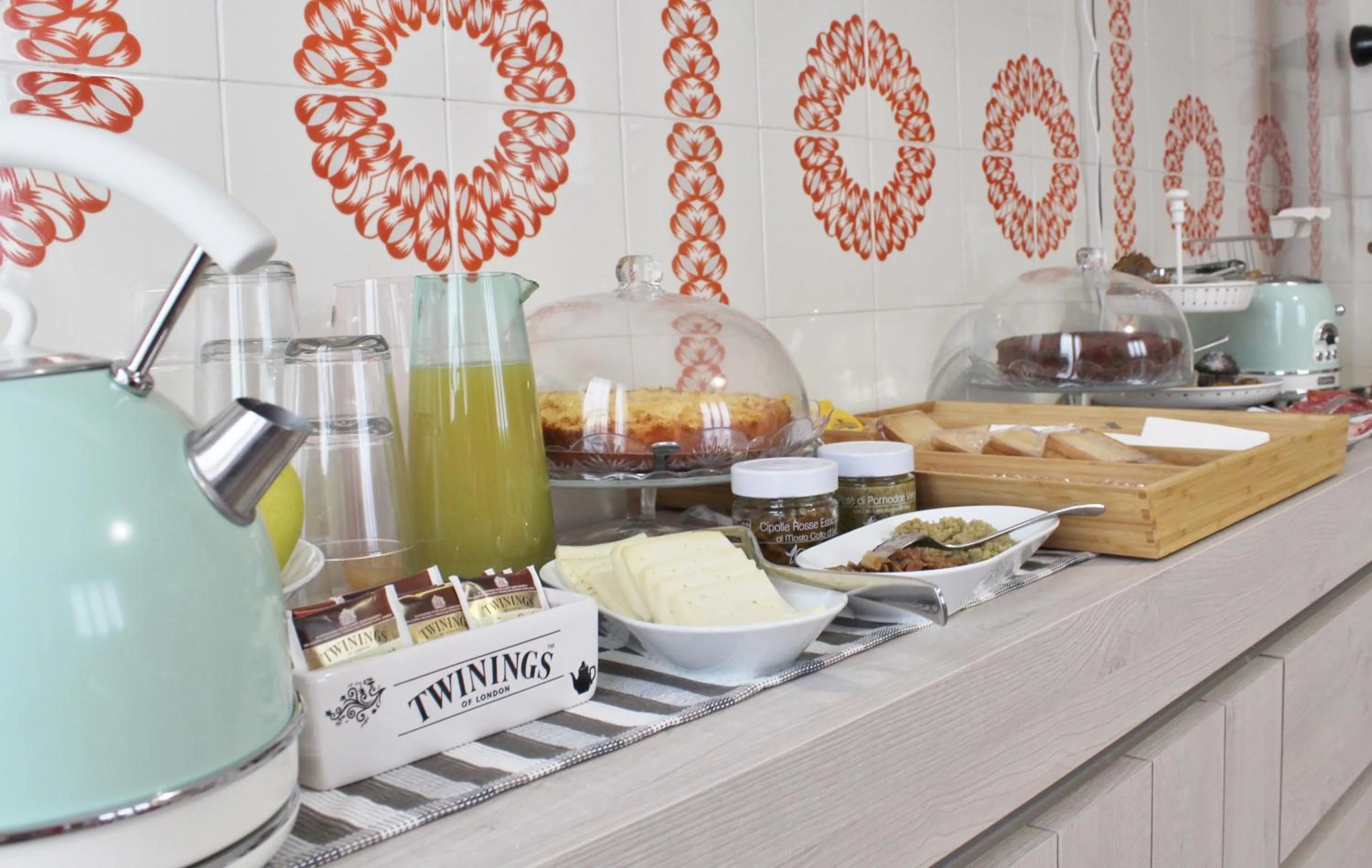 Continental breakfast in La Chiave Rossa B&B