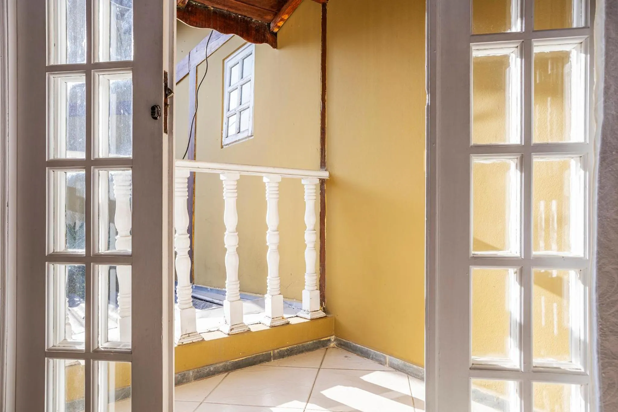 Balcony/Terrace, Bed in Pousada Bonns Ventos