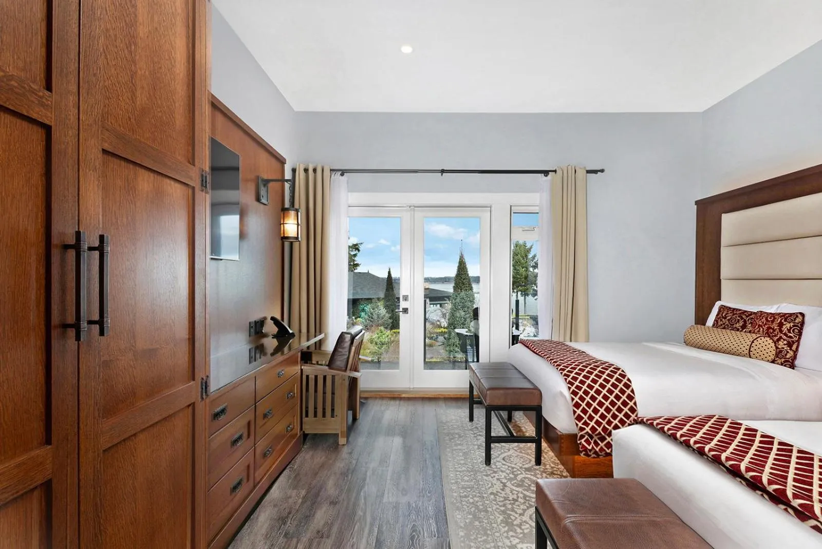 Bed in Kingfisher Pacific Resort & Spa