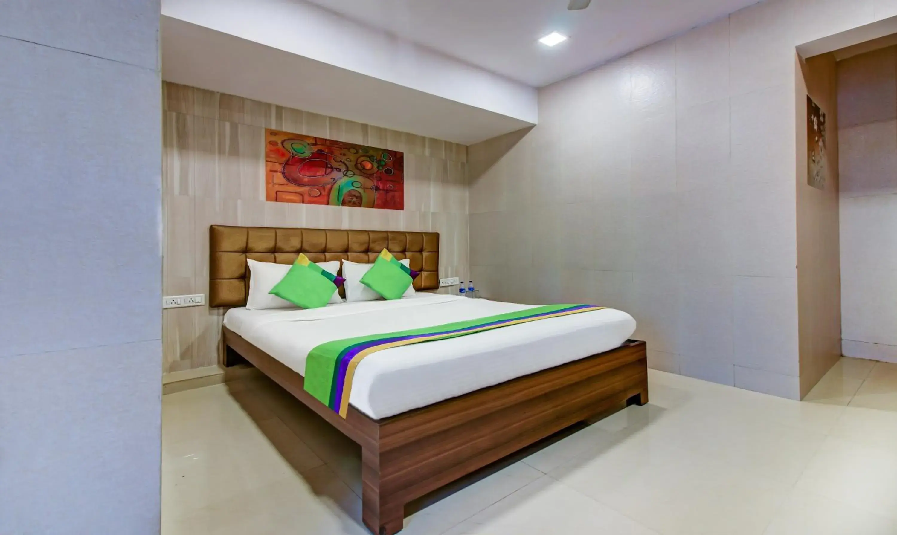 Bedroom, Bed in Treebo Lake Bloom Powai Bedroom, Bed in Treebo Lake Bloom Powai
