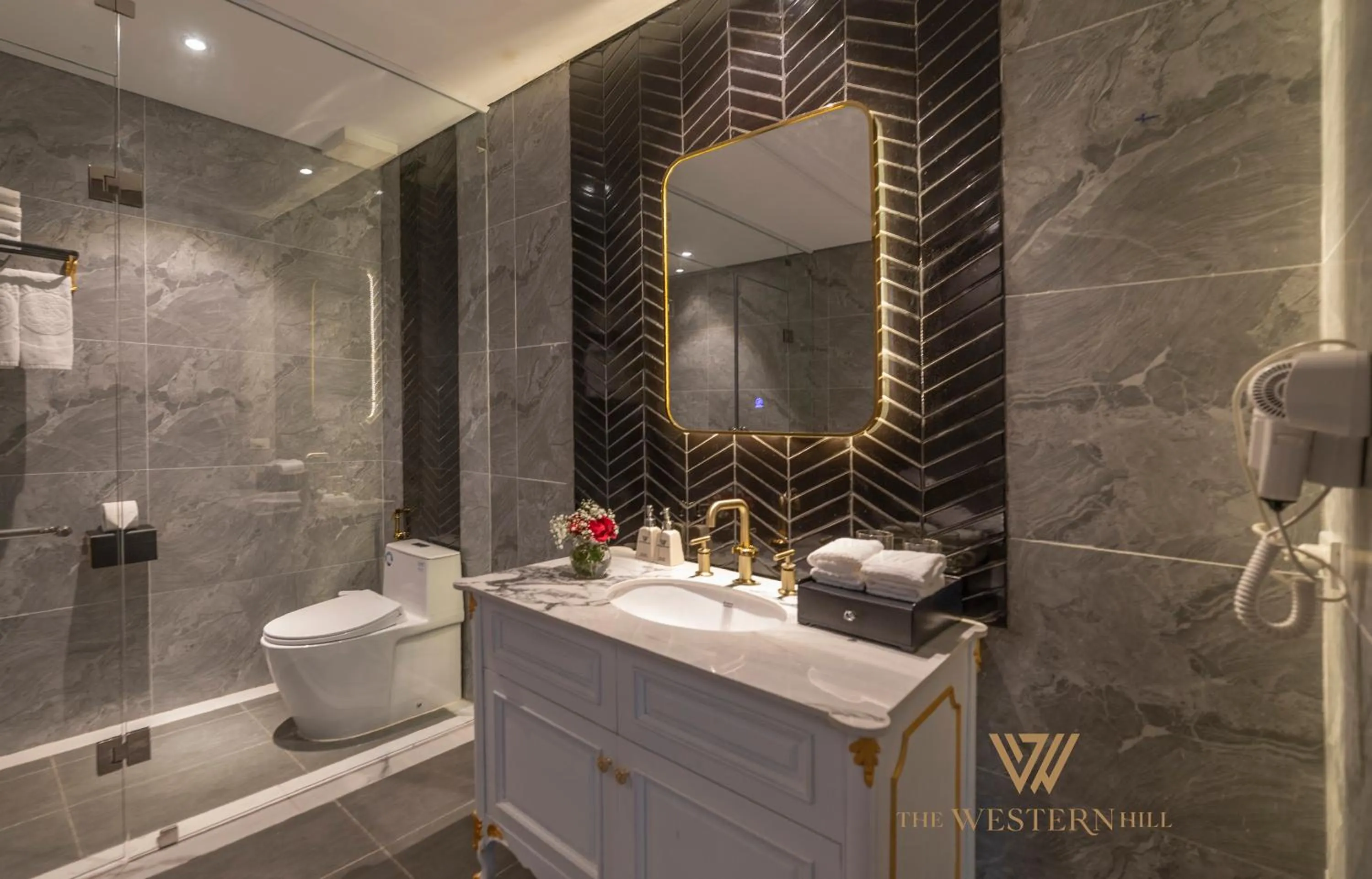 Bathroom in The Western Hill Dalat Hotel