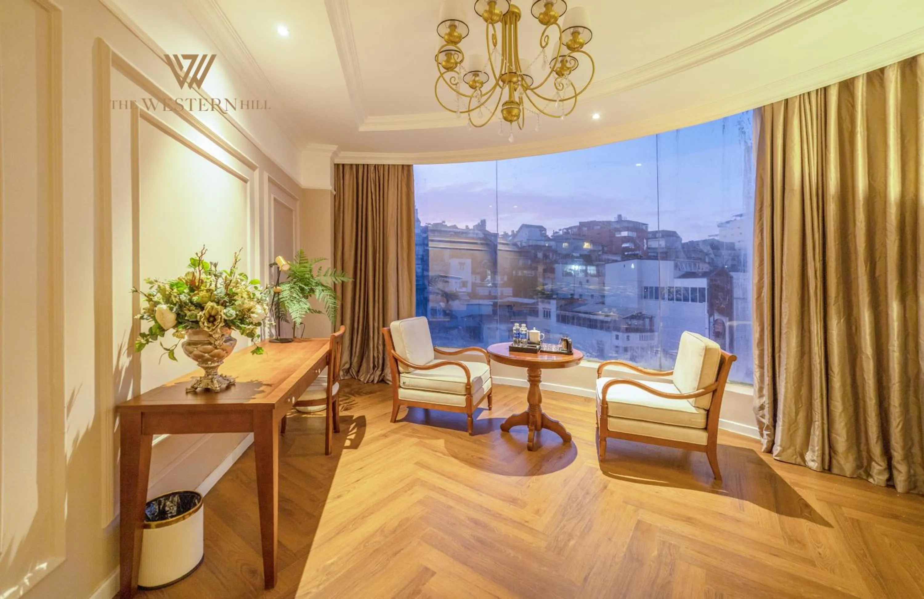 Seating area in The Western Hill Dalat Hotel