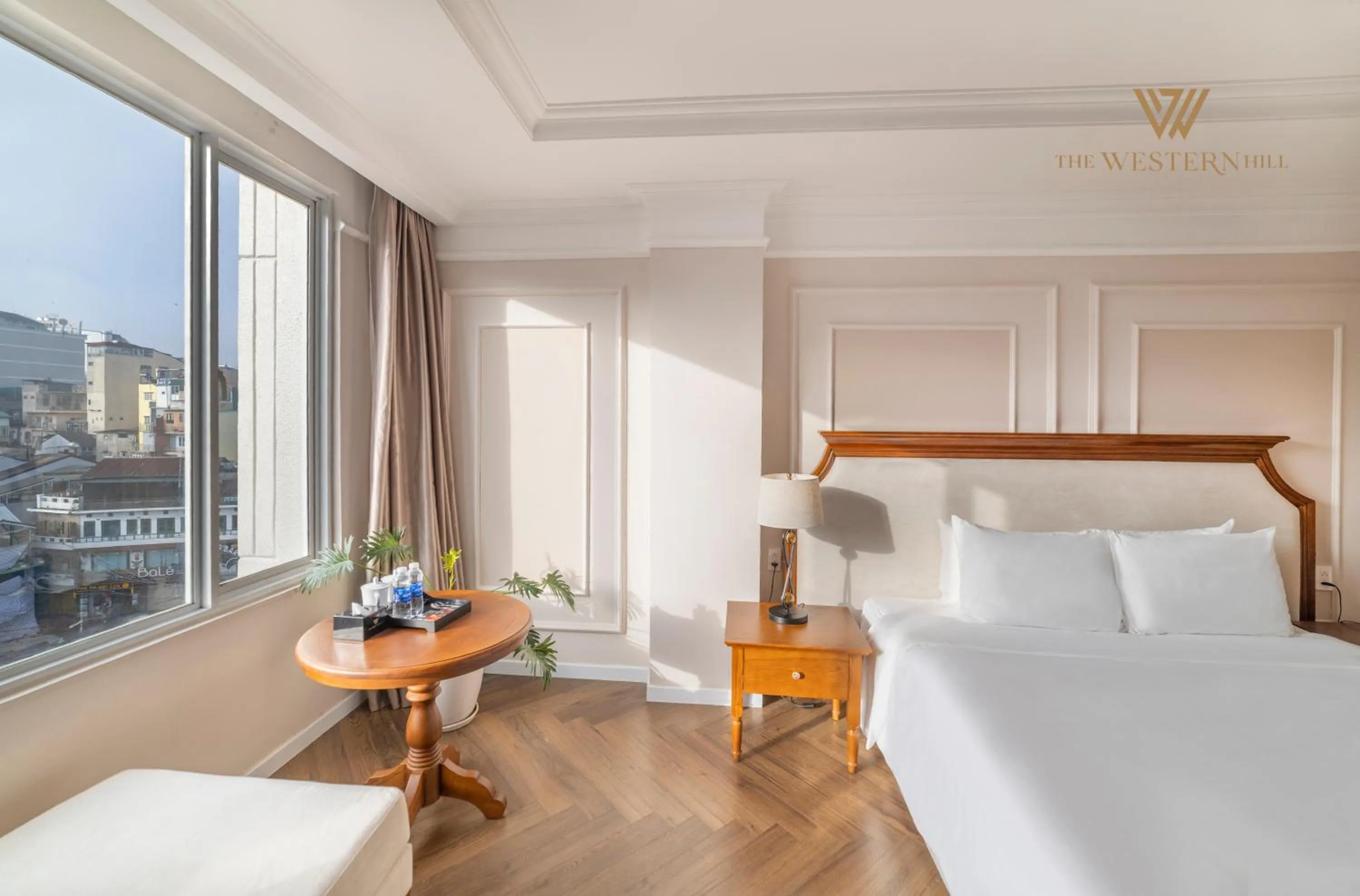 Bed in The Western Hill Dalat Hotel