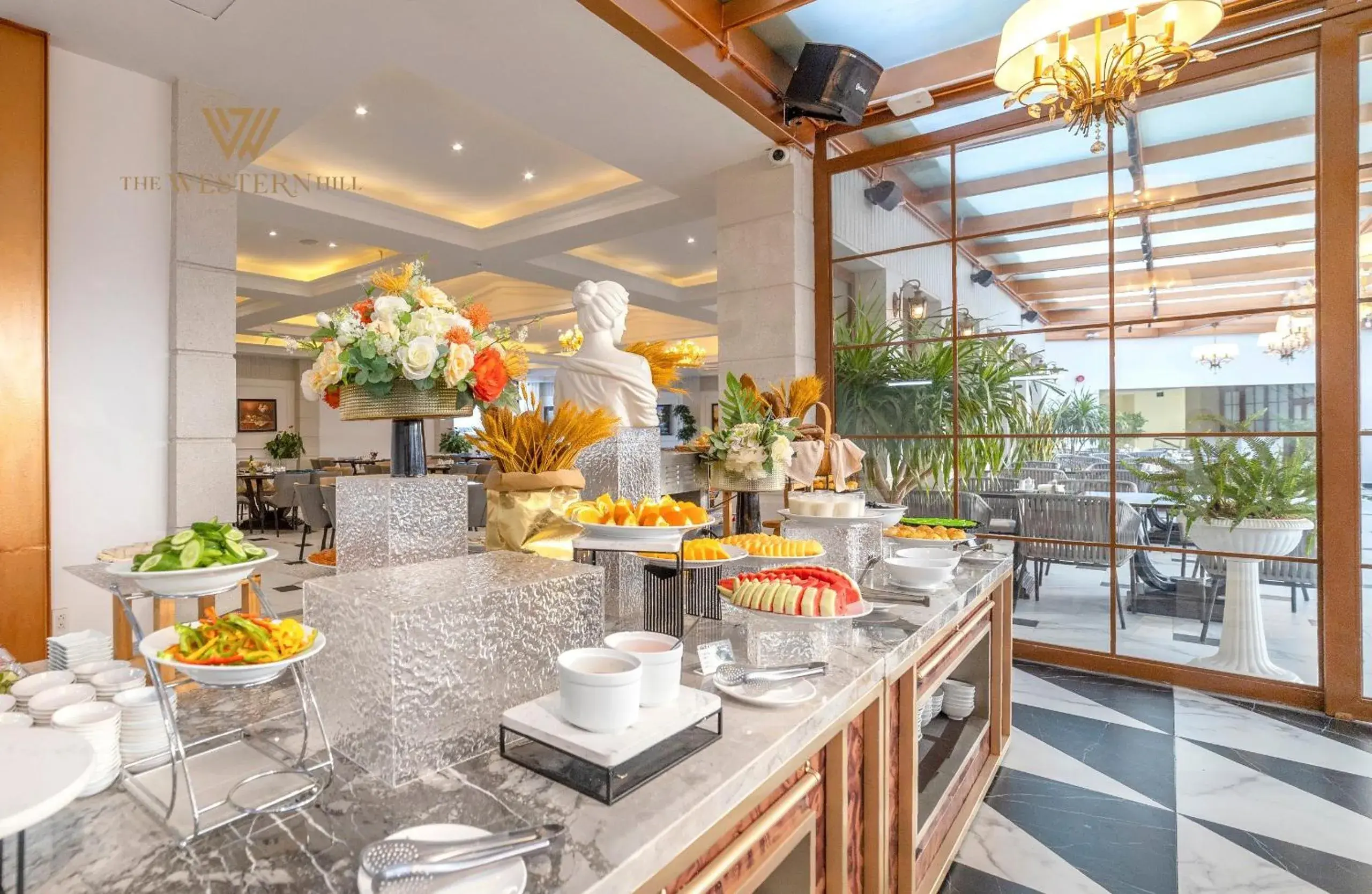 Buffet breakfast in The Western Hill Dalat Hotel Buffet breakfast in The Western Hill Dalat Hotel