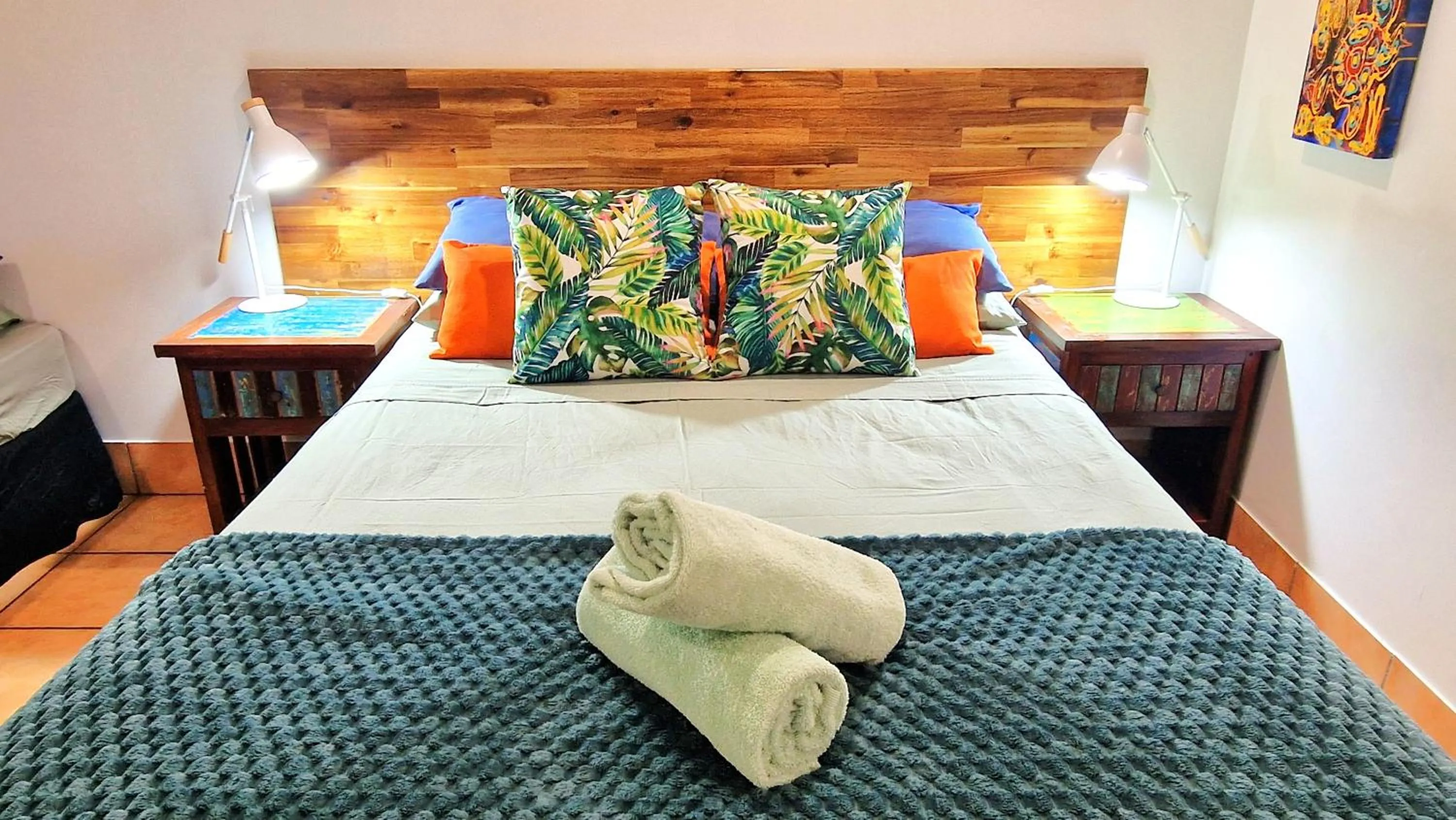 Bed in Rainforest Motel