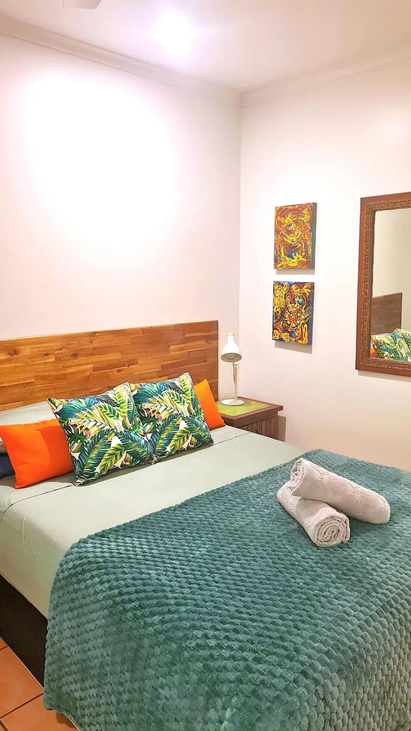 Bed in Rainforest Motel