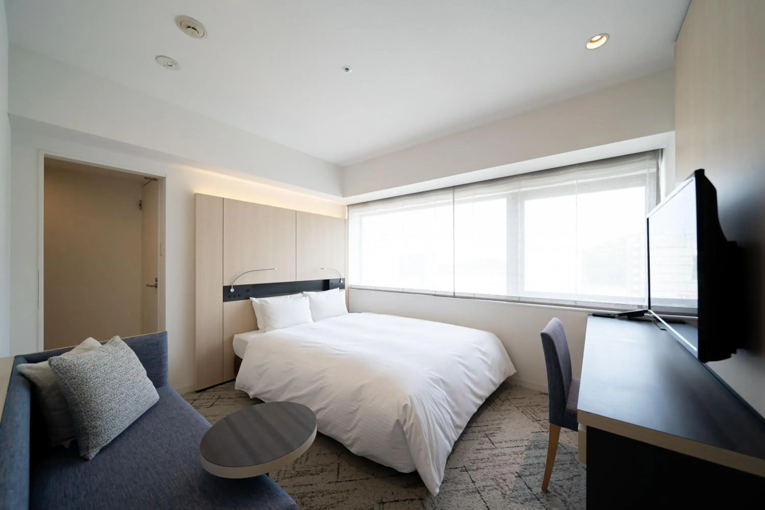 Bed in Hotel Sunroute Tokushima Bed in Hotel Sunroute Tokushima