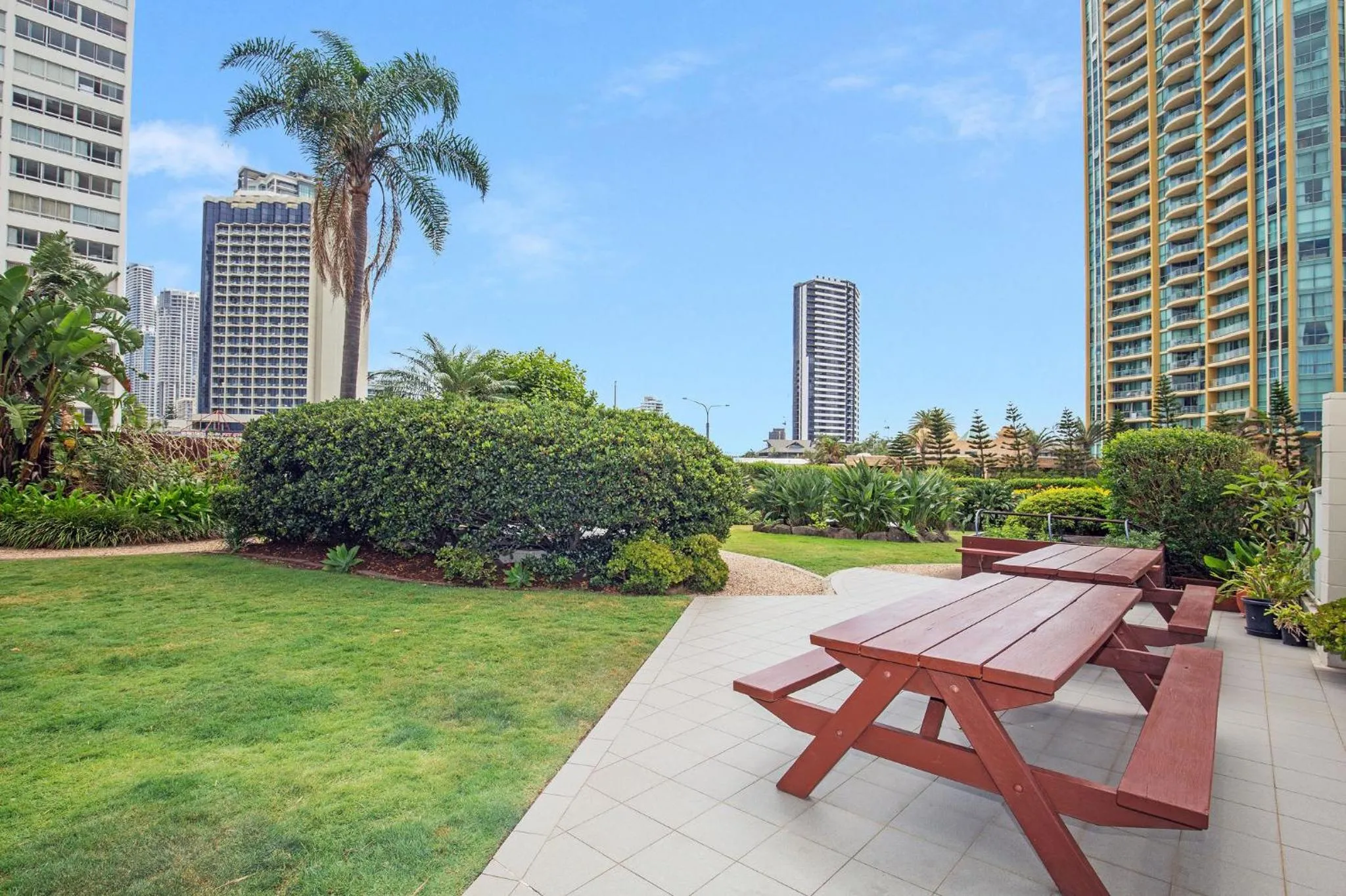 Garden in Pacific Plaza Apartments
