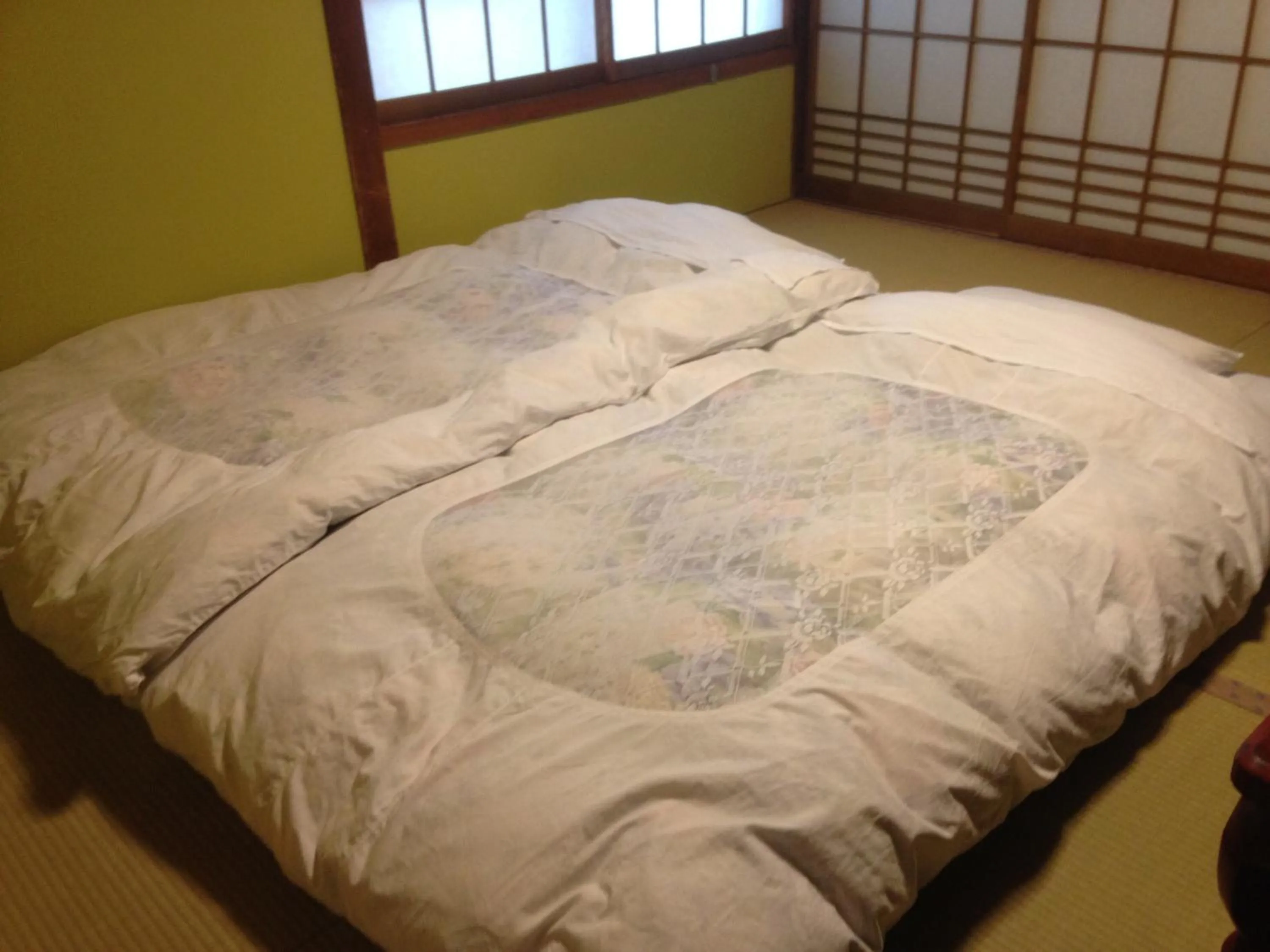 Bed in Chuokan Shimizuya Ryokan