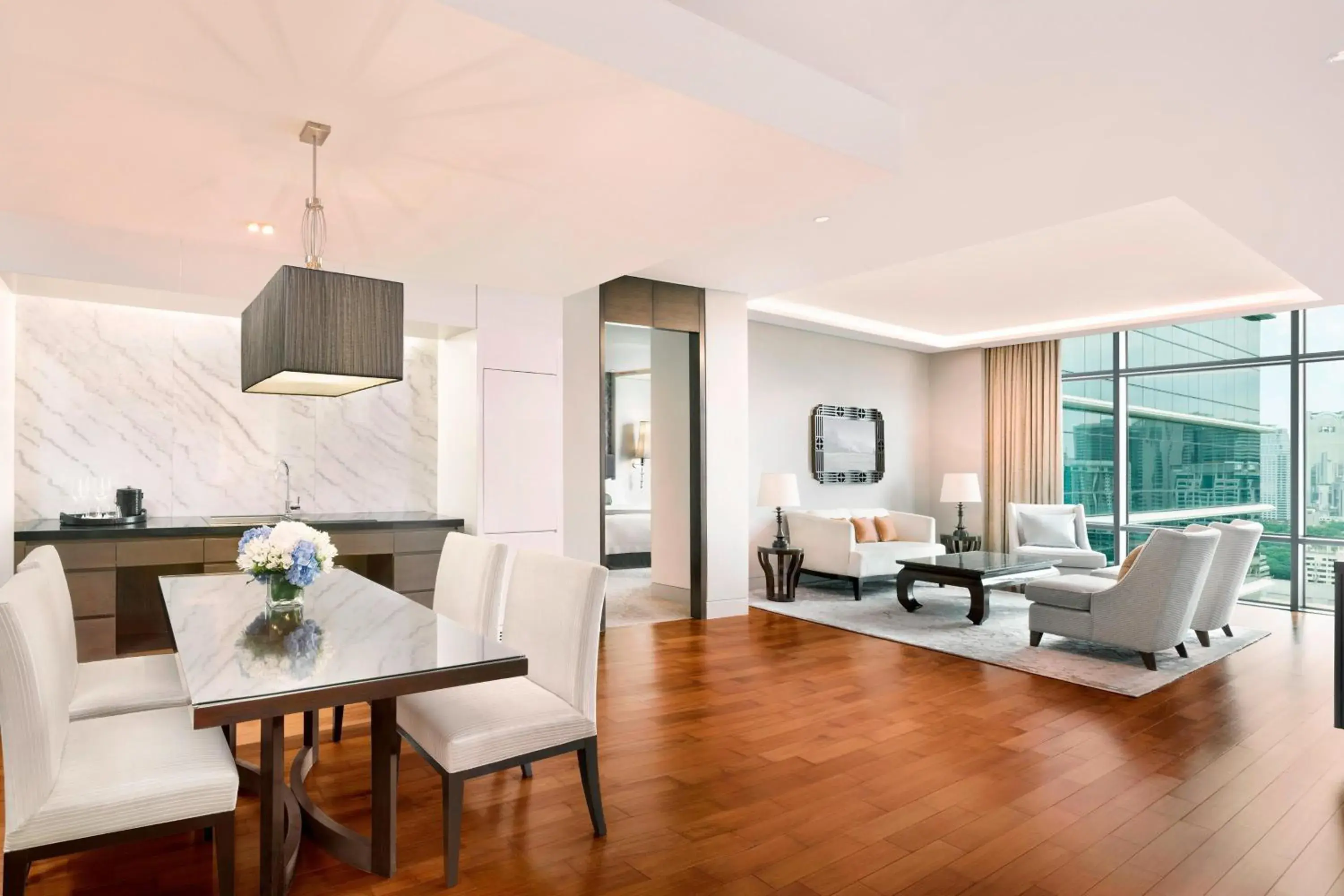 Two-Bedroom Family Suite with City View in The St. Regis Bangkok Two-Bedroom Family Suite with City View in The St. Regis Bangkok