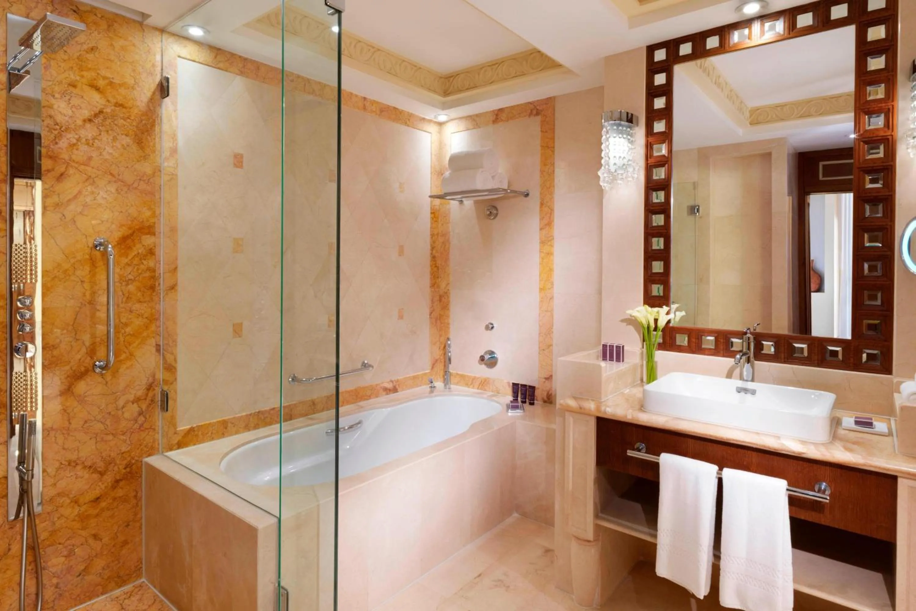 Bathroom in Al Bustan Palace, a Ritz-Carlton Hotel