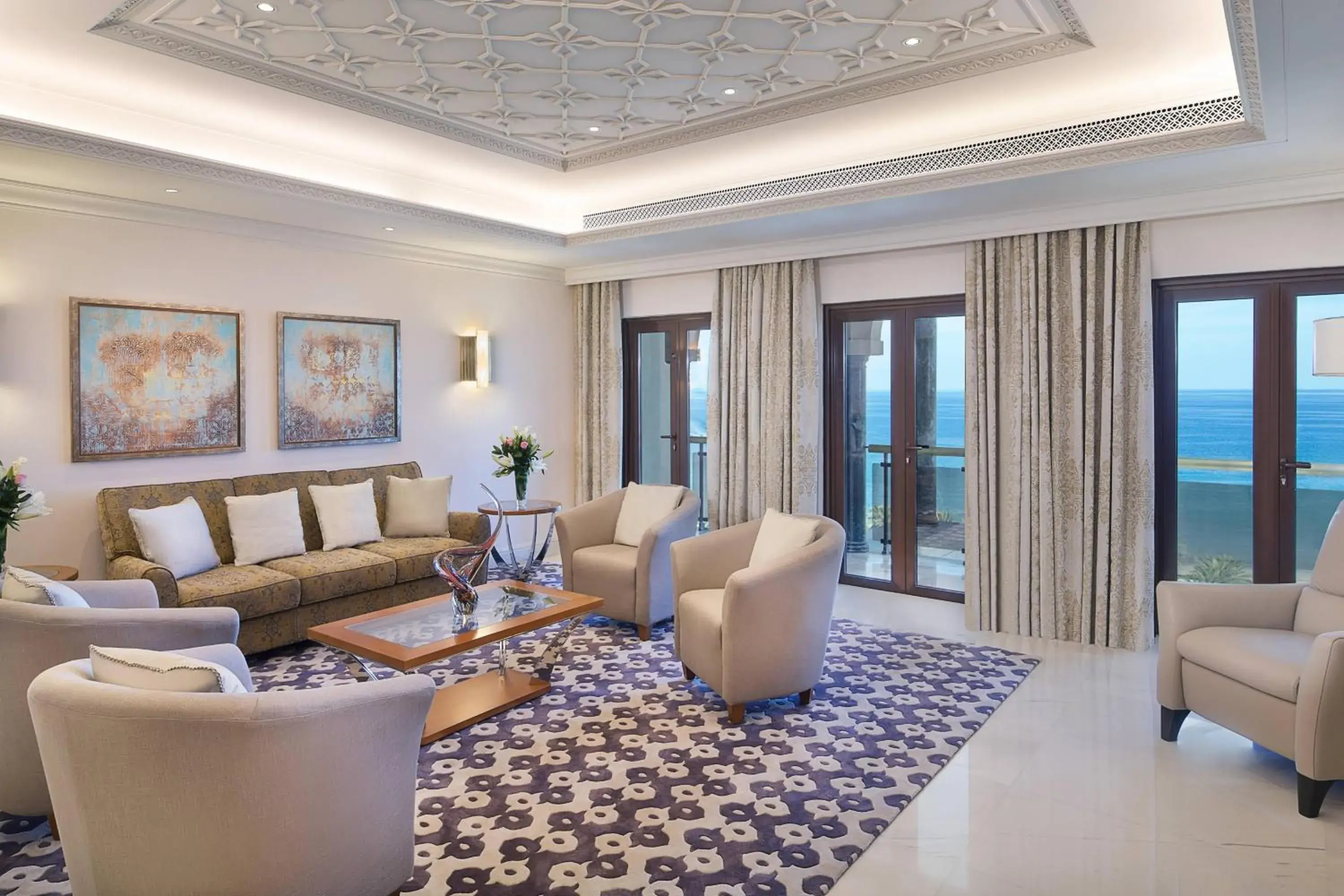 Presidential Suite with Sea View in Al Bustan Palace, a Ritz-Carlton Hotel Presidential Suite with Sea View in Al Bustan Palace, a Ritz-Carlton Hotel
