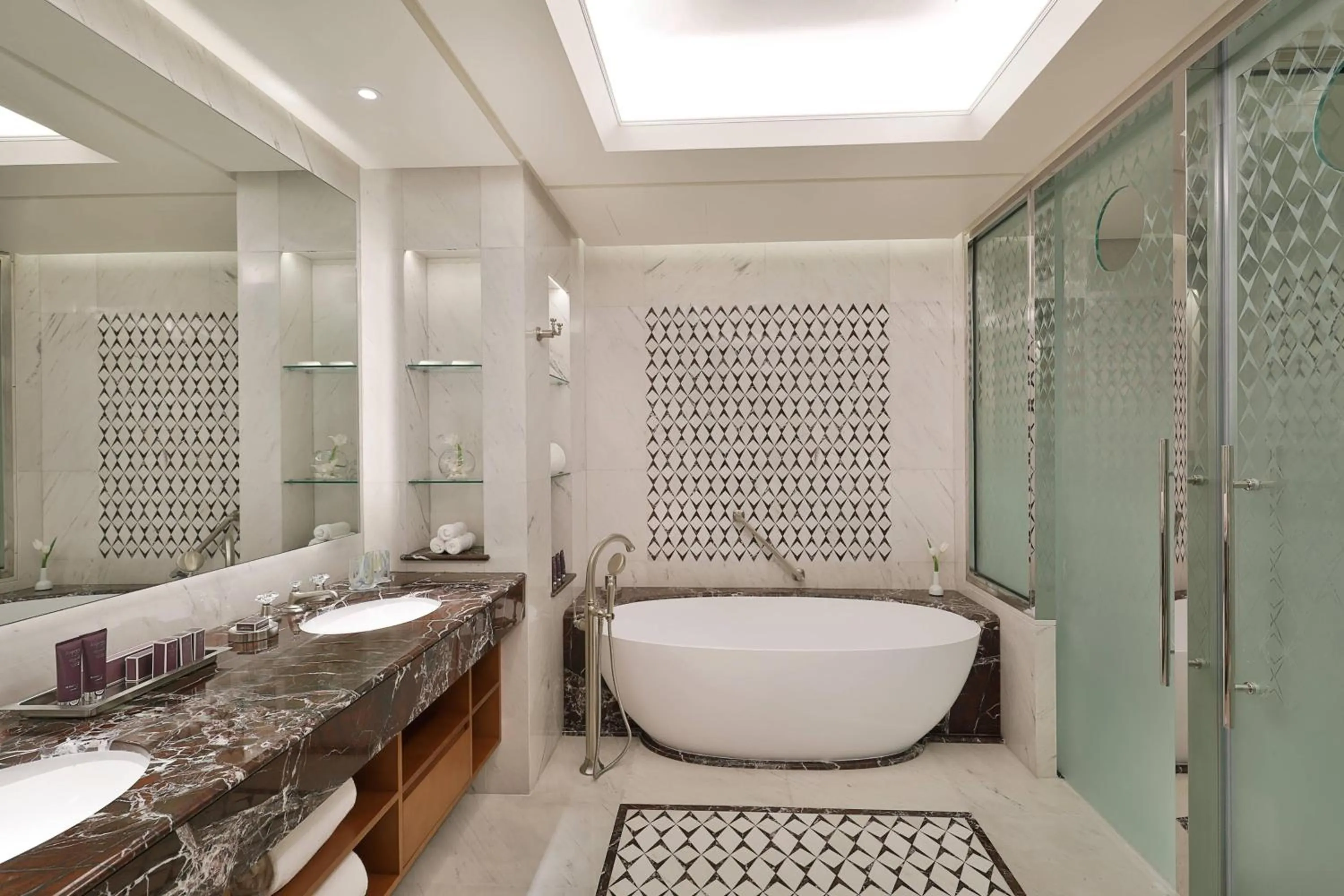 Bathroom in Al Bustan Palace, a Ritz-Carlton Hotel