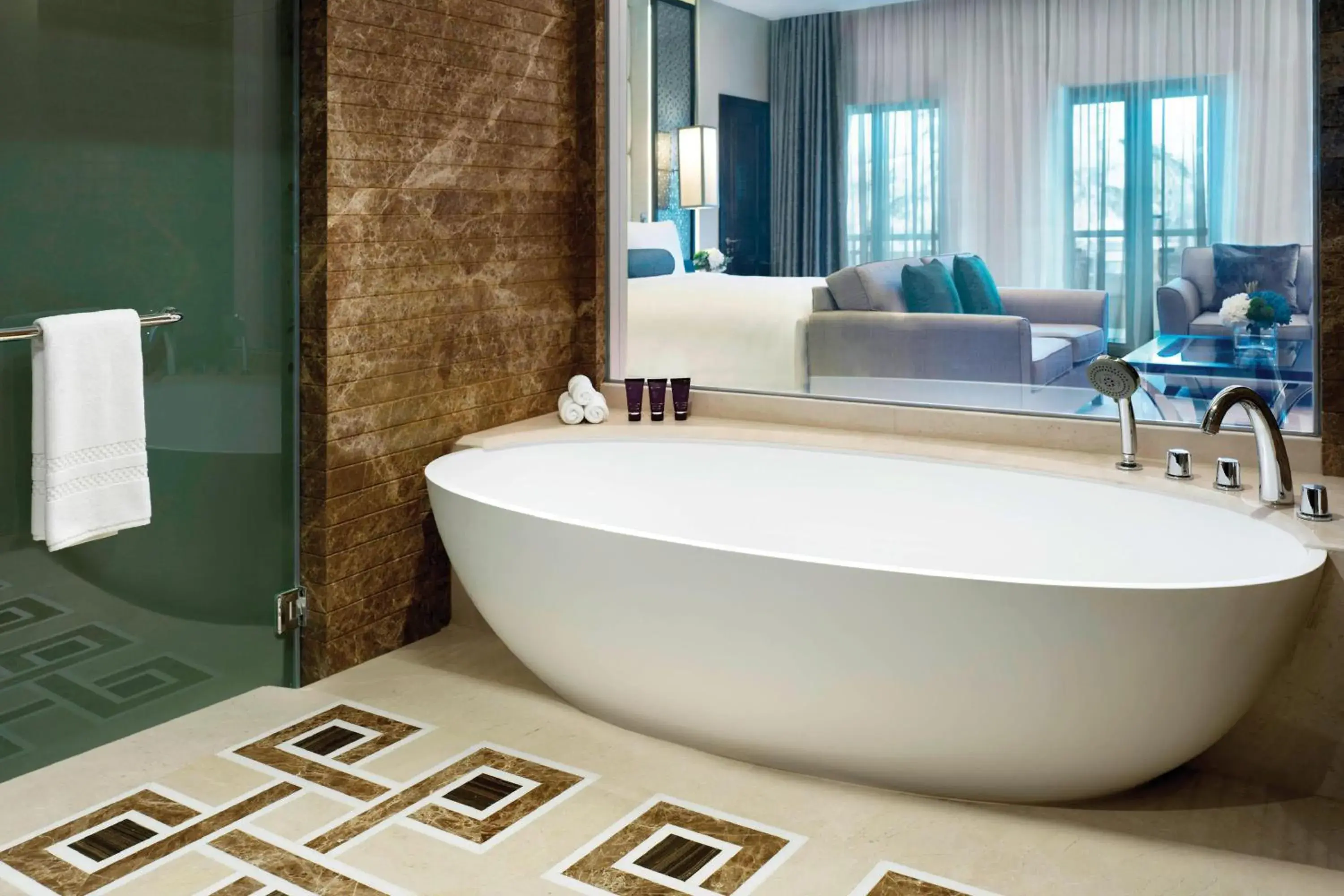 Junior Suite with Balcony in Al Bustan Palace, a Ritz-Carlton Hotel Junior Suite with Balcony in Al Bustan Palace, a Ritz-Carlton Hotel