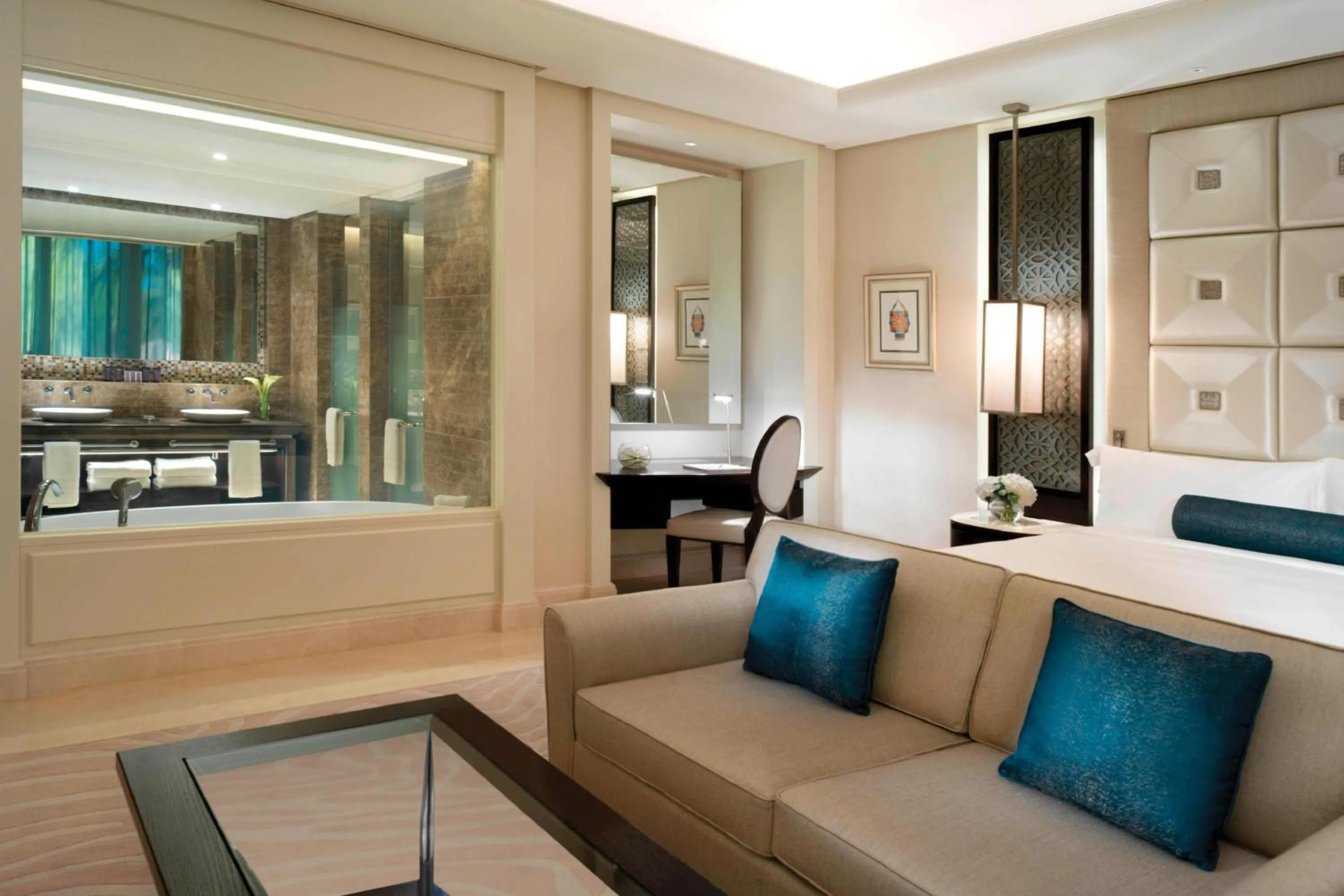 Seating area in Al Bustan Palace, a Ritz-Carlton Hotel