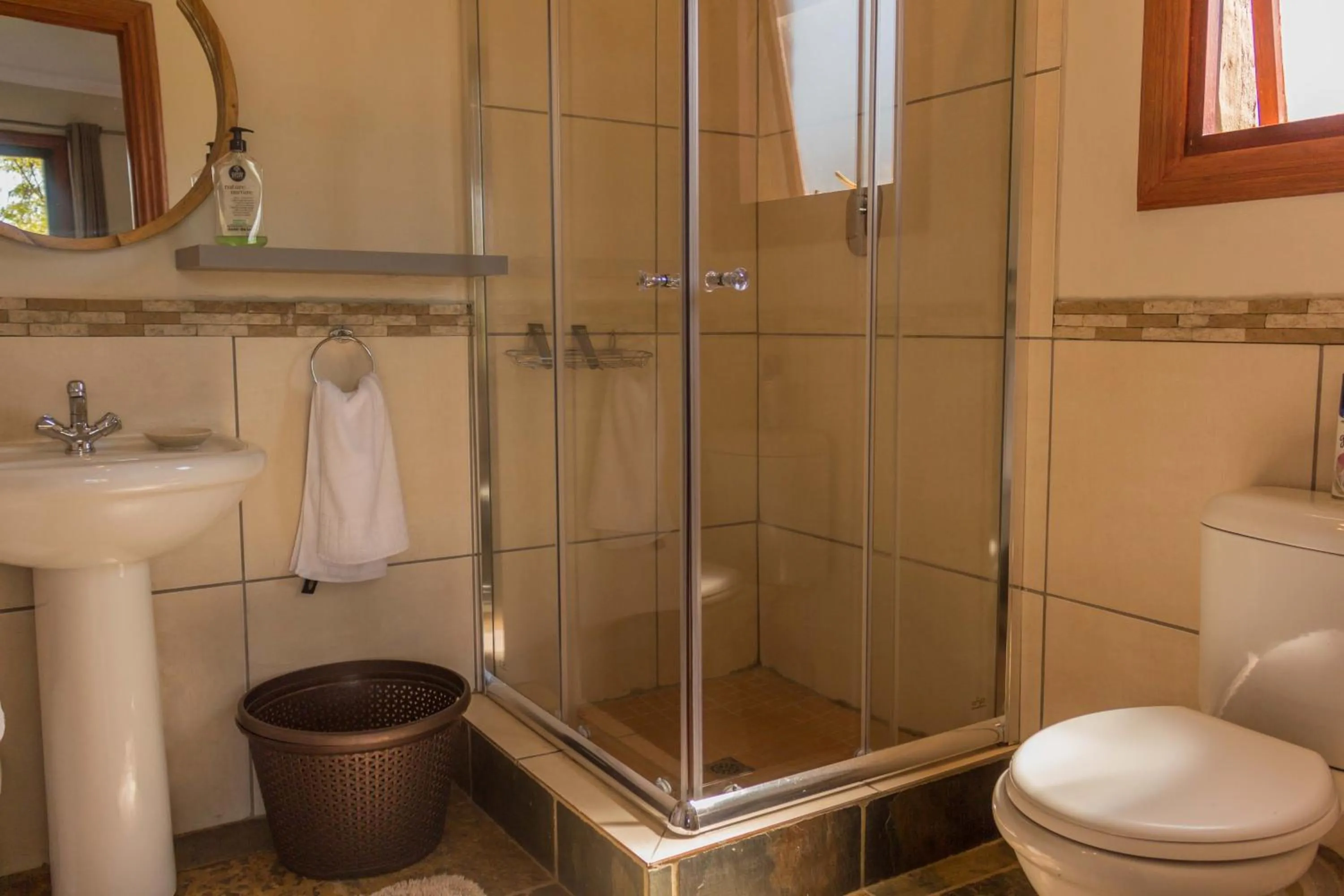 Shower in Moonflower Cottages